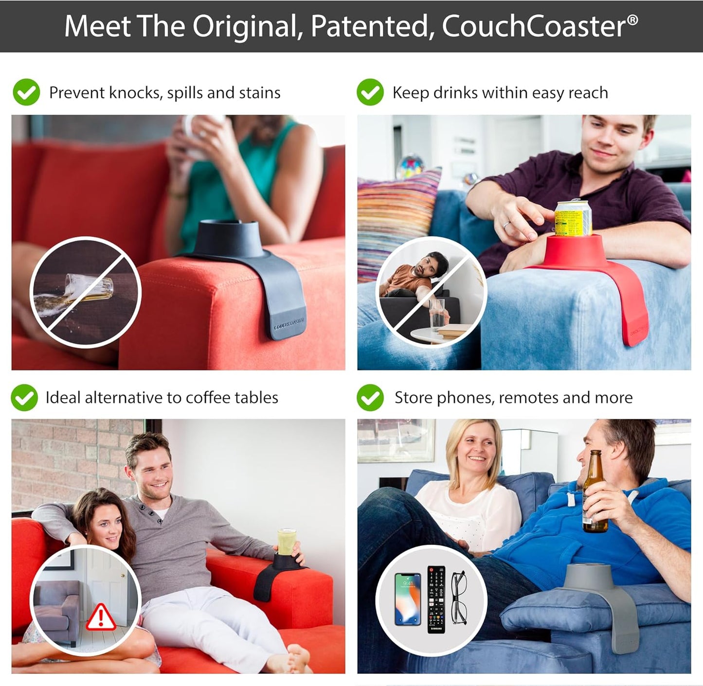 Armrest Couch Cup Holder in LIMITED EDITION / Soft Teal