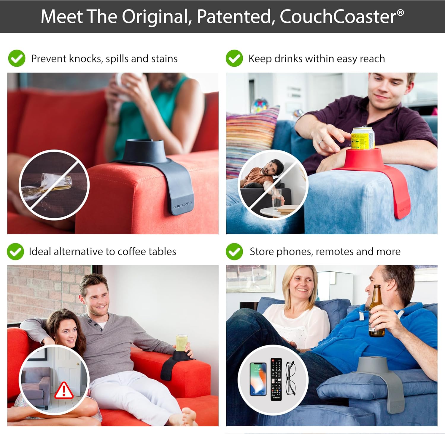 Armrest Couch Cup Holder in LIMITED EDITION / Soft Teal