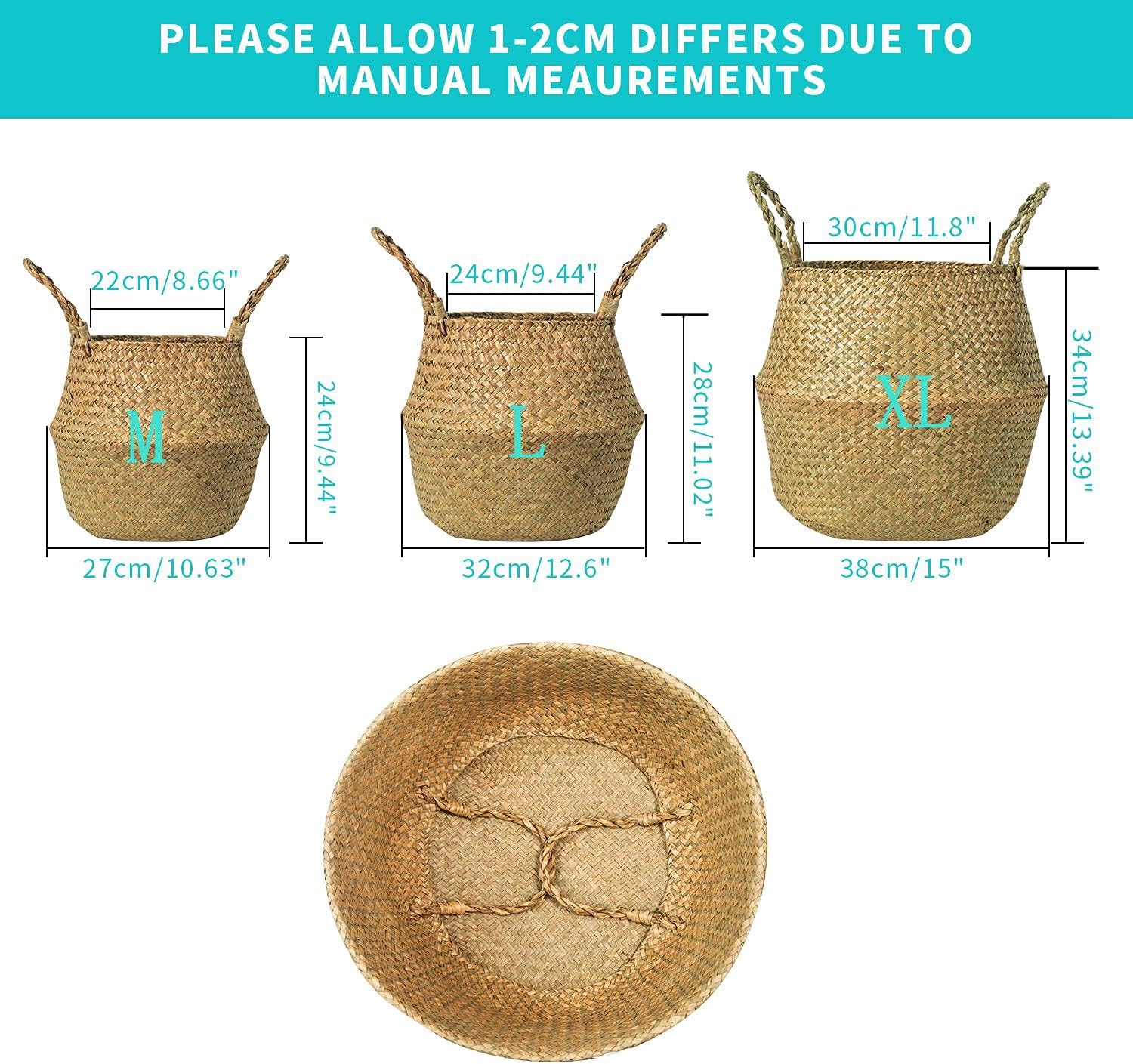 Seagrass Belly Basket / M / Set of 2