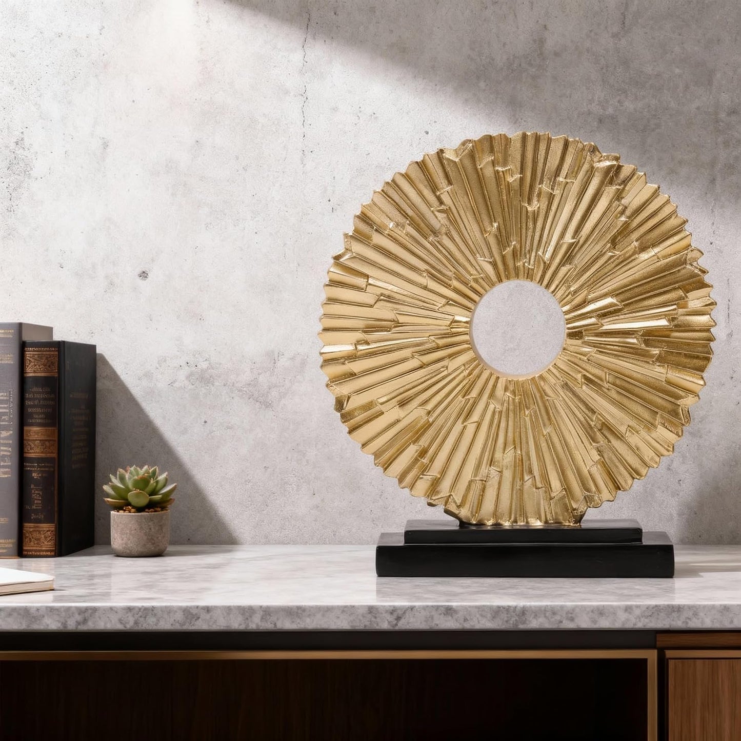 Unique Round line Statue / 96-gold