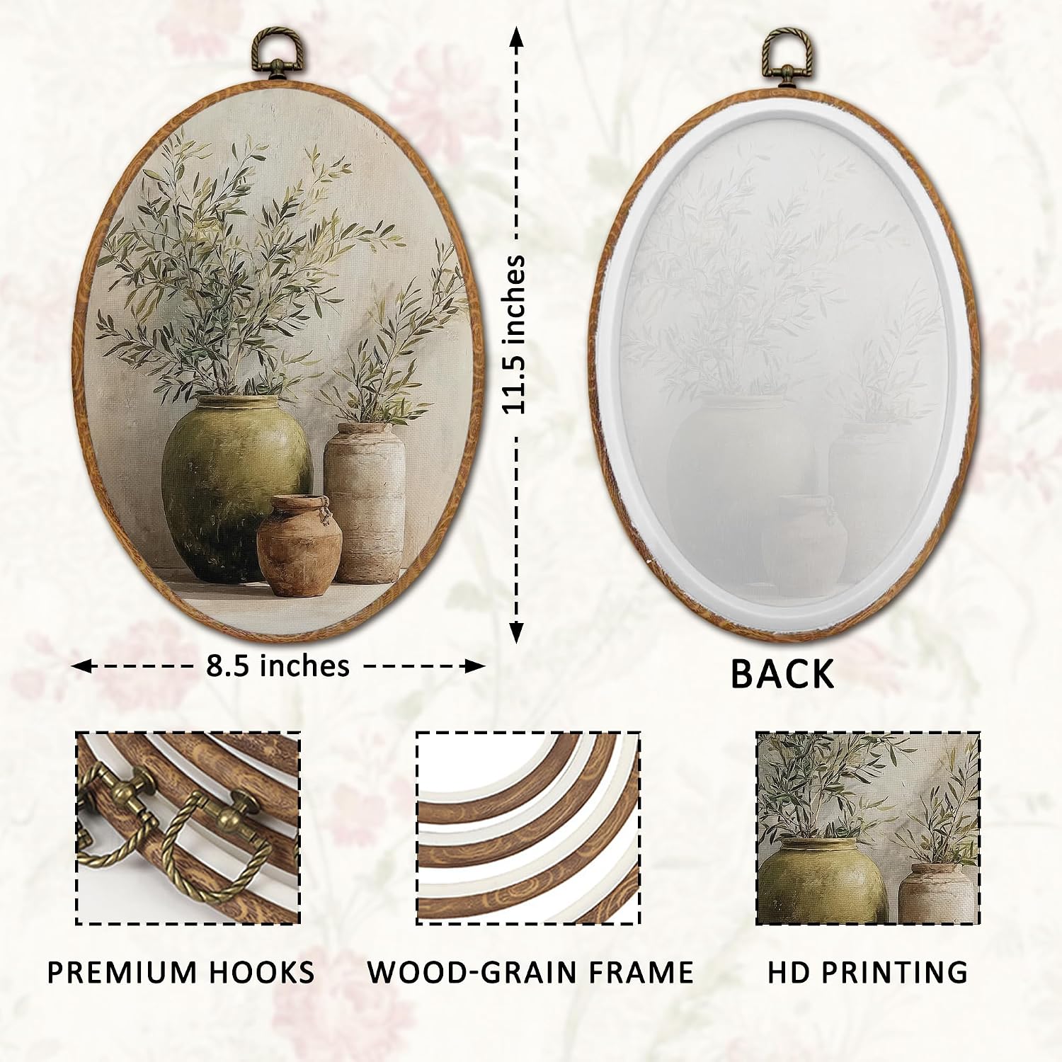 Neutral Modern Organic Framed Wall Art / 35child