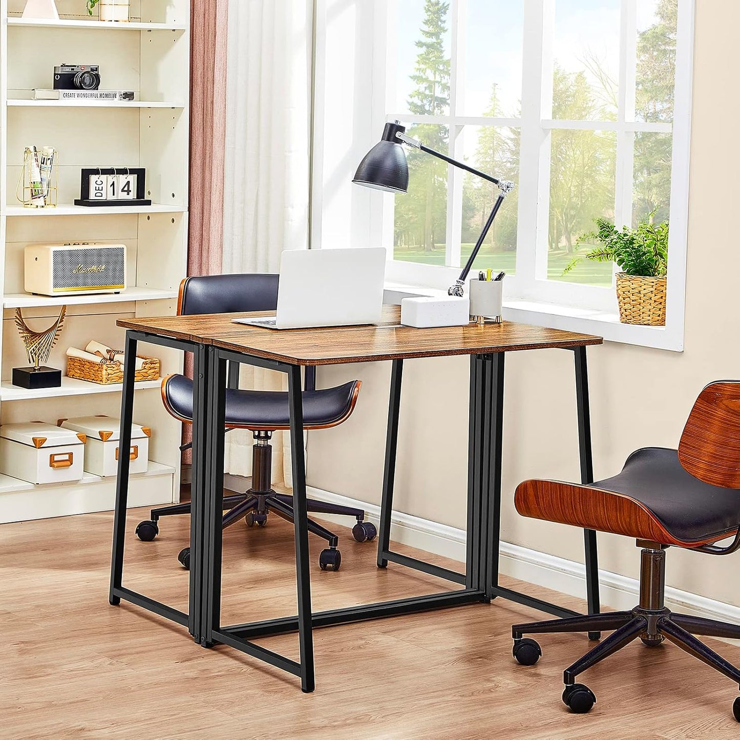 Foldable Computer Desks / 31.5 x 15.7 / Small Size / Brown