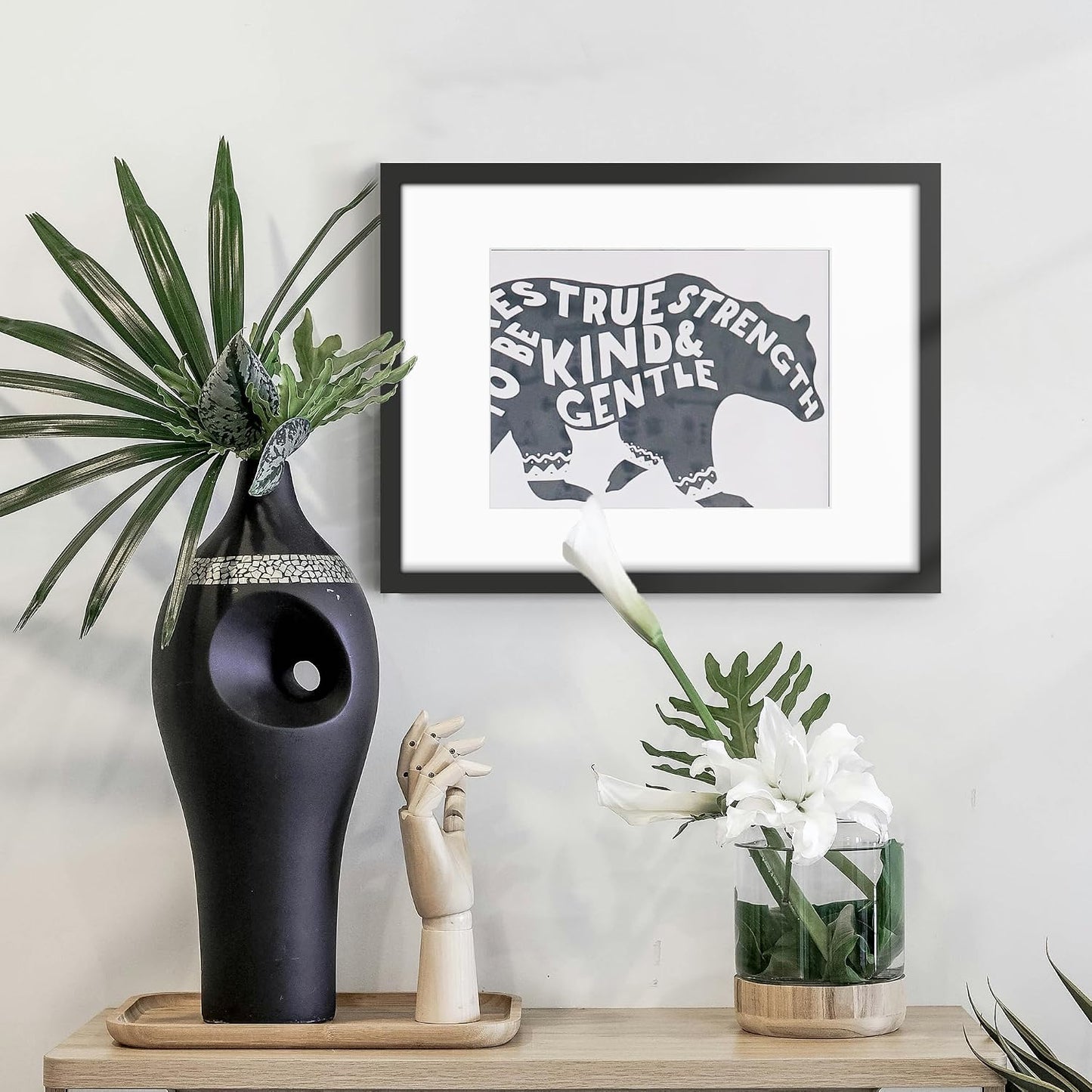 12x16 Picture Frame Sef of 10, for Wall Gallery Decor, Black | Display Pictures 8.5x11 with Mat or 12 x 16 Without Mat