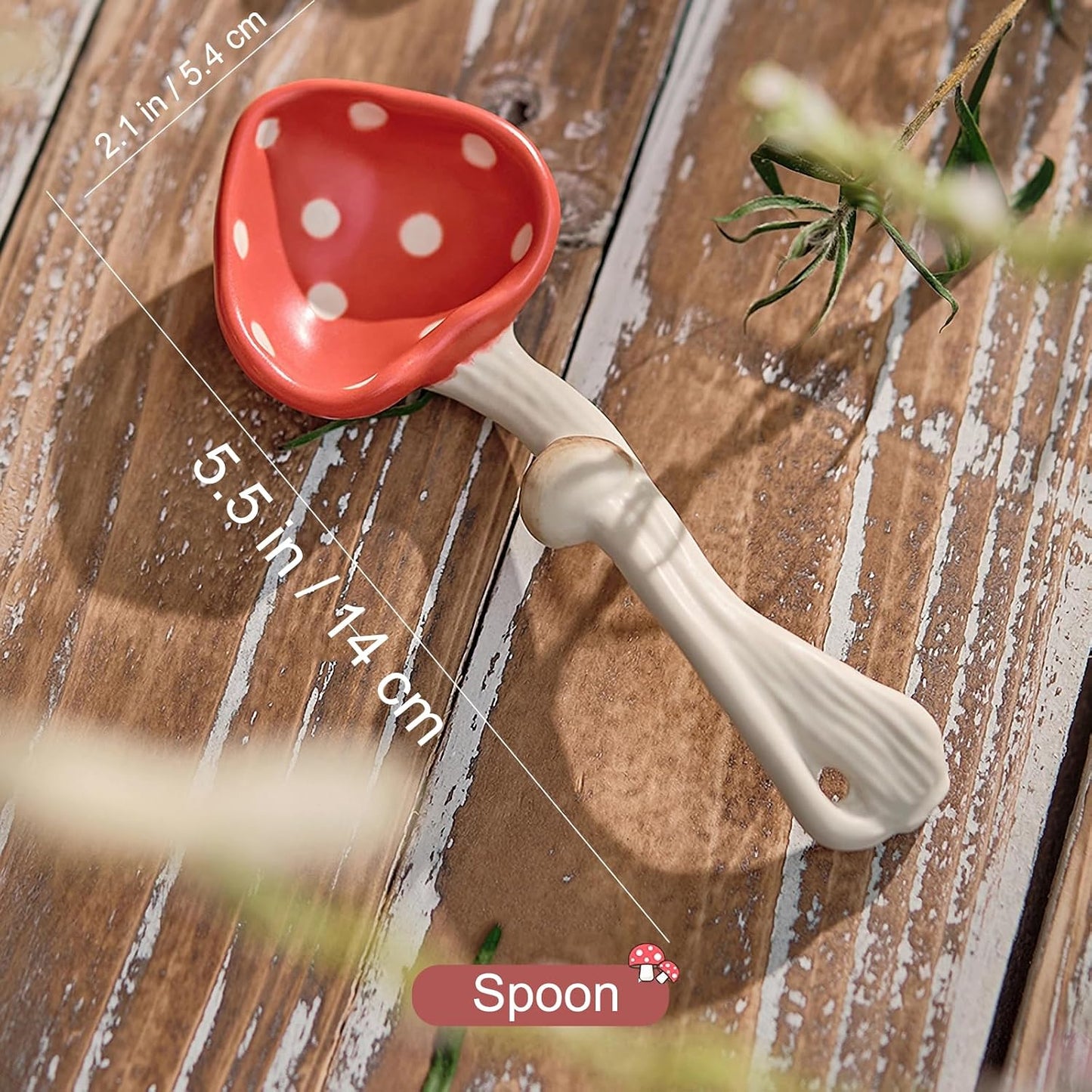 Use for Dessert / Mushroom Spoon X2 / Set of 2