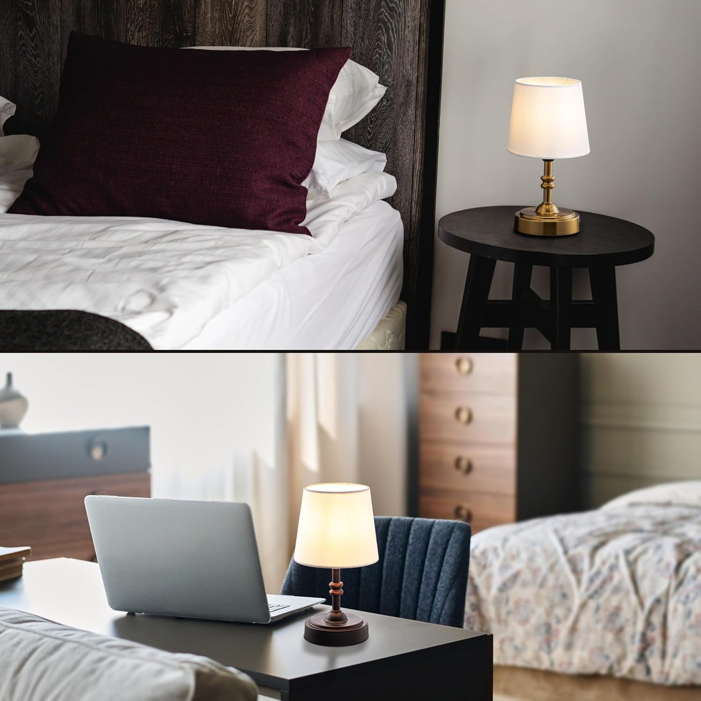 O’Bright Seraph mini – Cordless LED Table Lamp with Dimmer (Oil Rubbed Bronze)