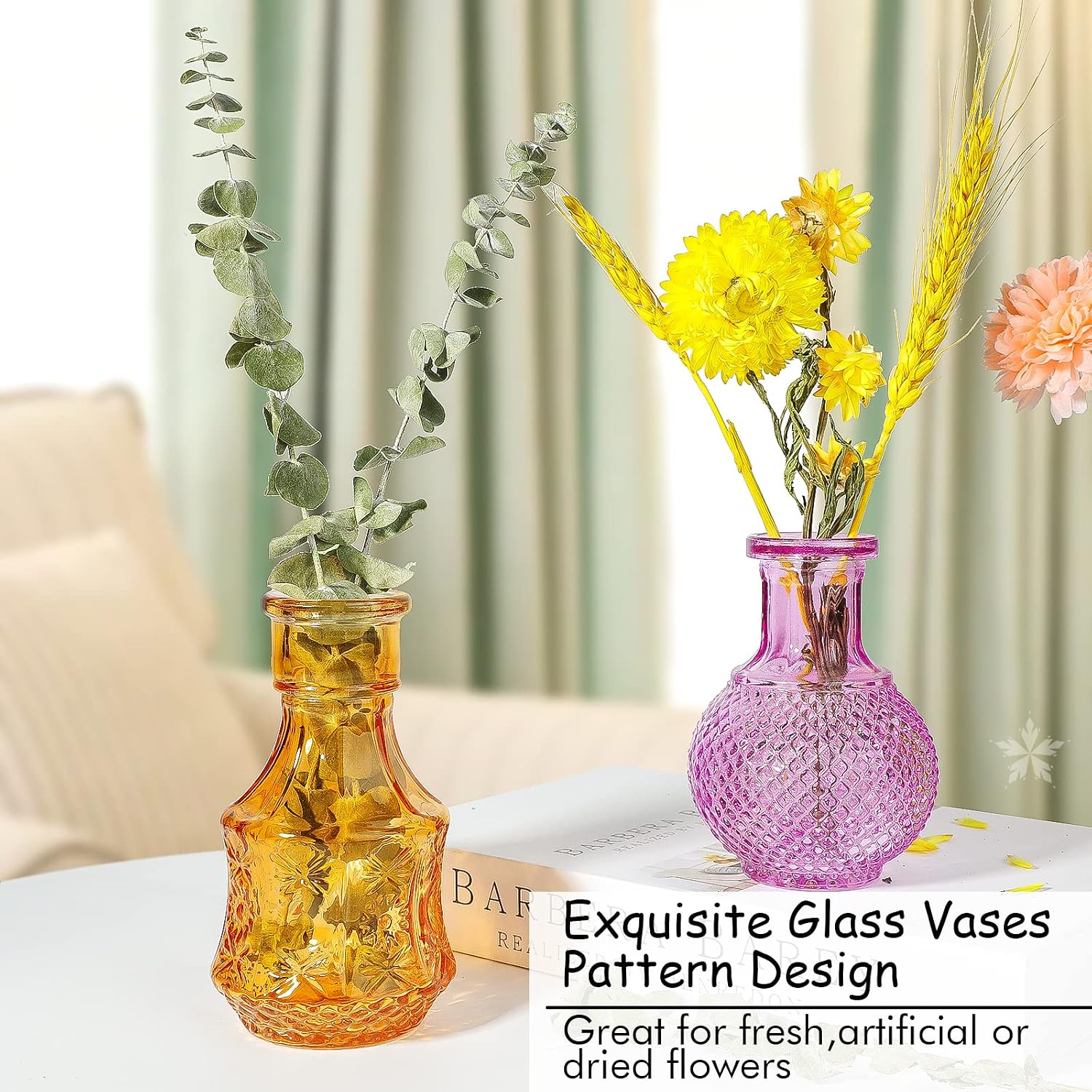 Glass Bud Vases / Set of 12