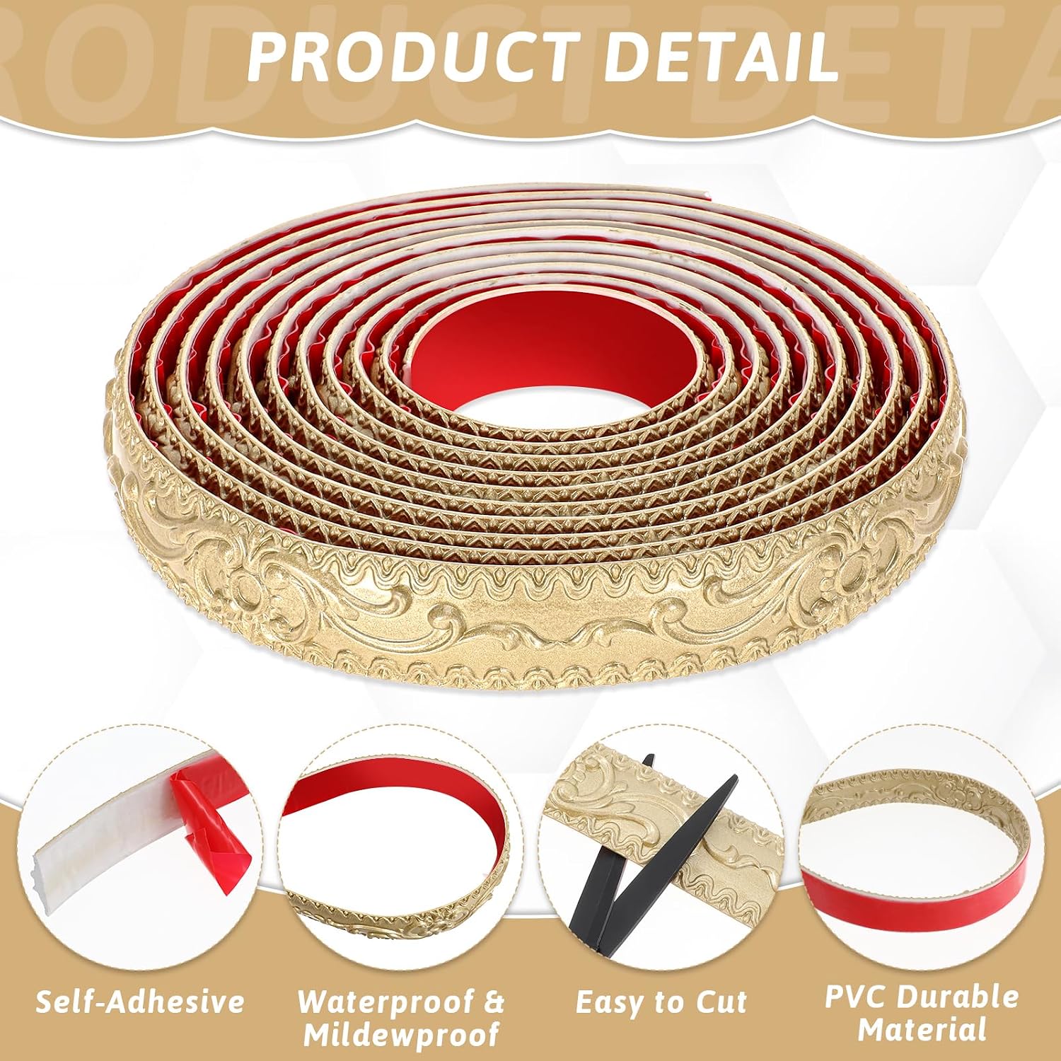 Mirror Frame Trims / Gold