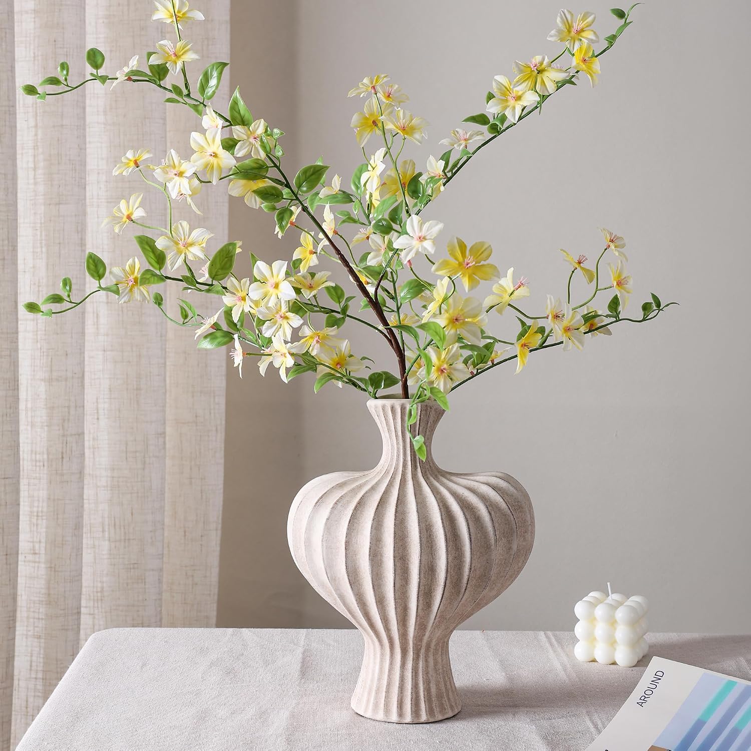 Ceramic Flower Vase Home Decor / 11 In - Rustic / 11 Inch