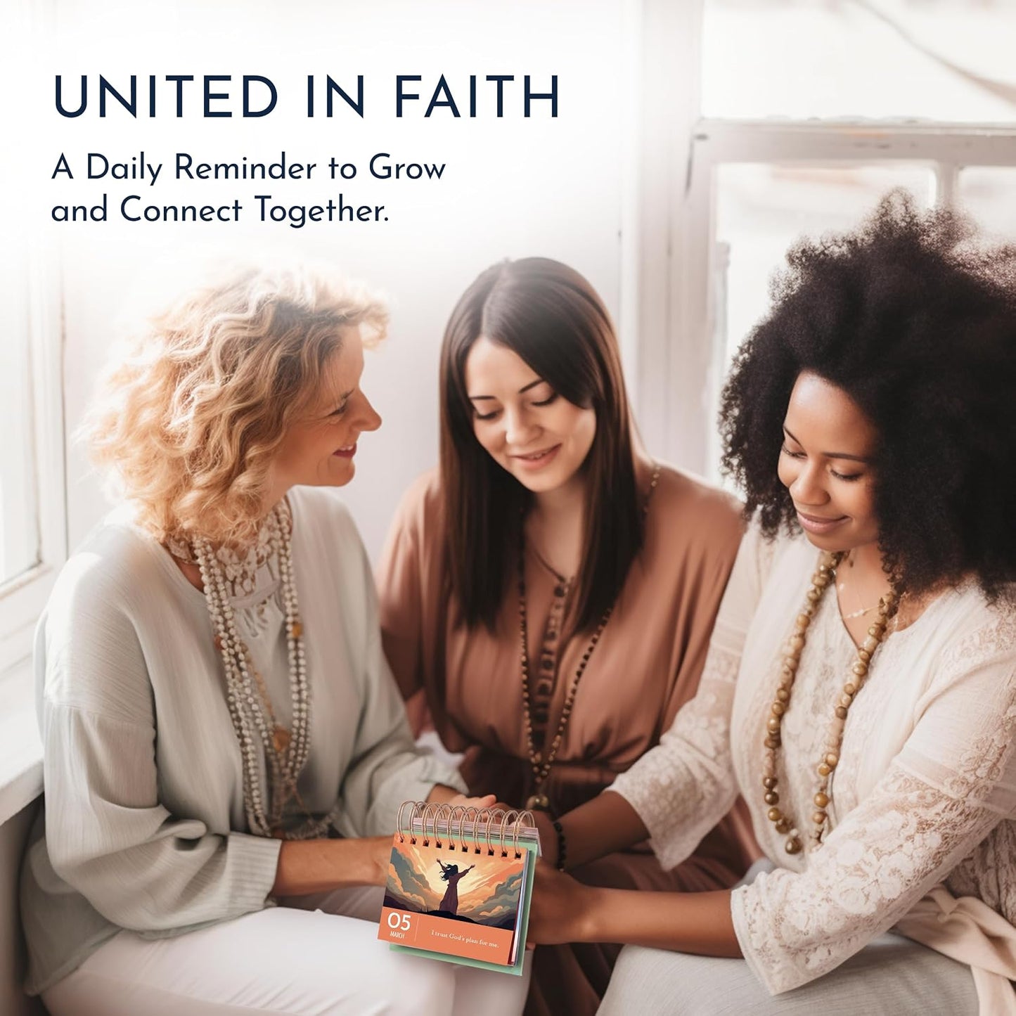 Religious Daily Devotional Calendar for Women, 366 Devotions & Reflections | Religious Gifts for Women, Devotional Flip