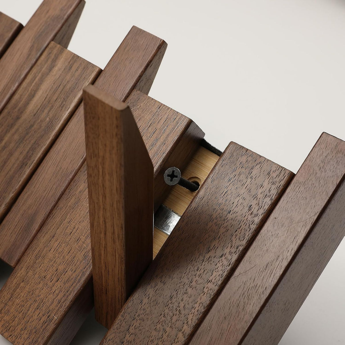 Wooden Coat Rack Hanger Wall Mount with 8 Hooks Wall Mounted Coat Rack Coat Rack Wall Mount Made of Walnut Wood