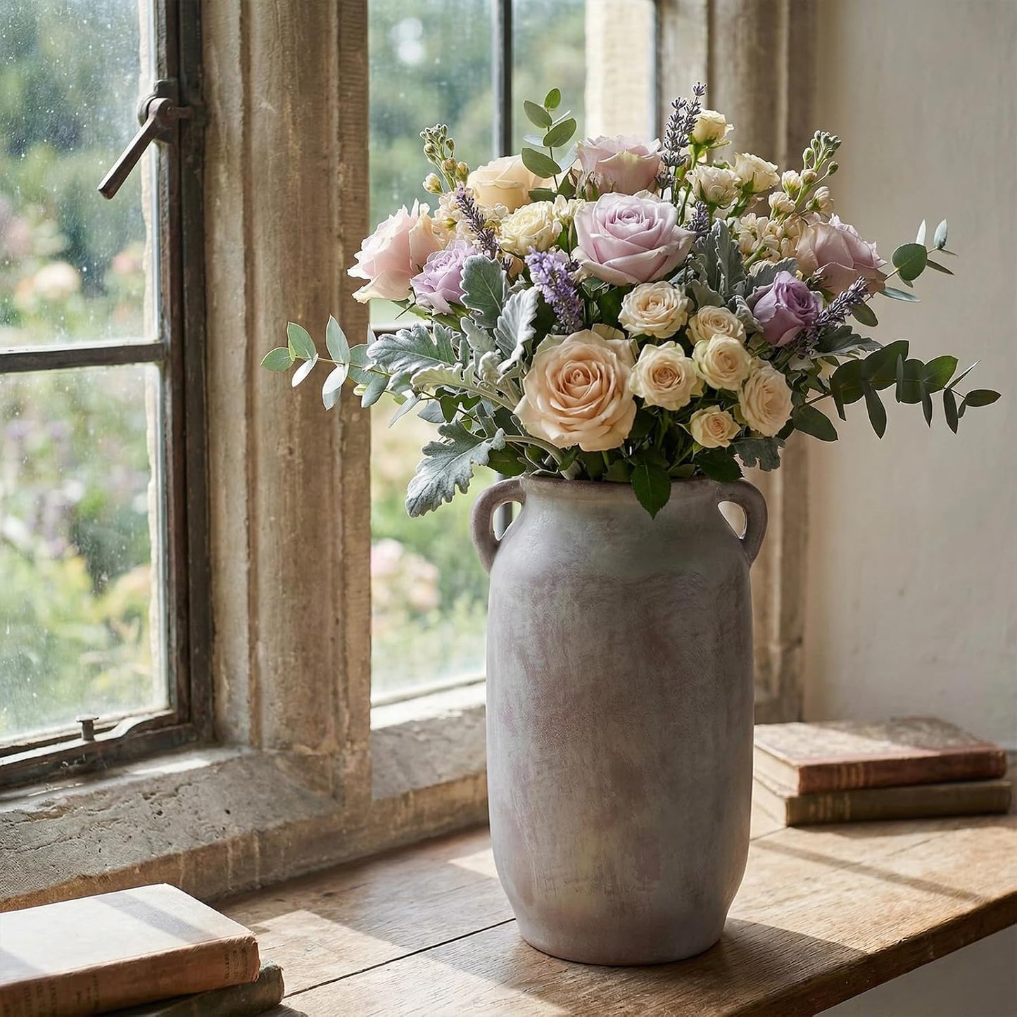 Tall Ceramic Flower Vase / 11.5inch