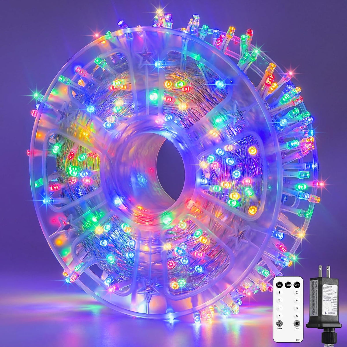 JMEXSUSS 132ft 400 LED Christmas Lights Indoor Outdoor Waterproof