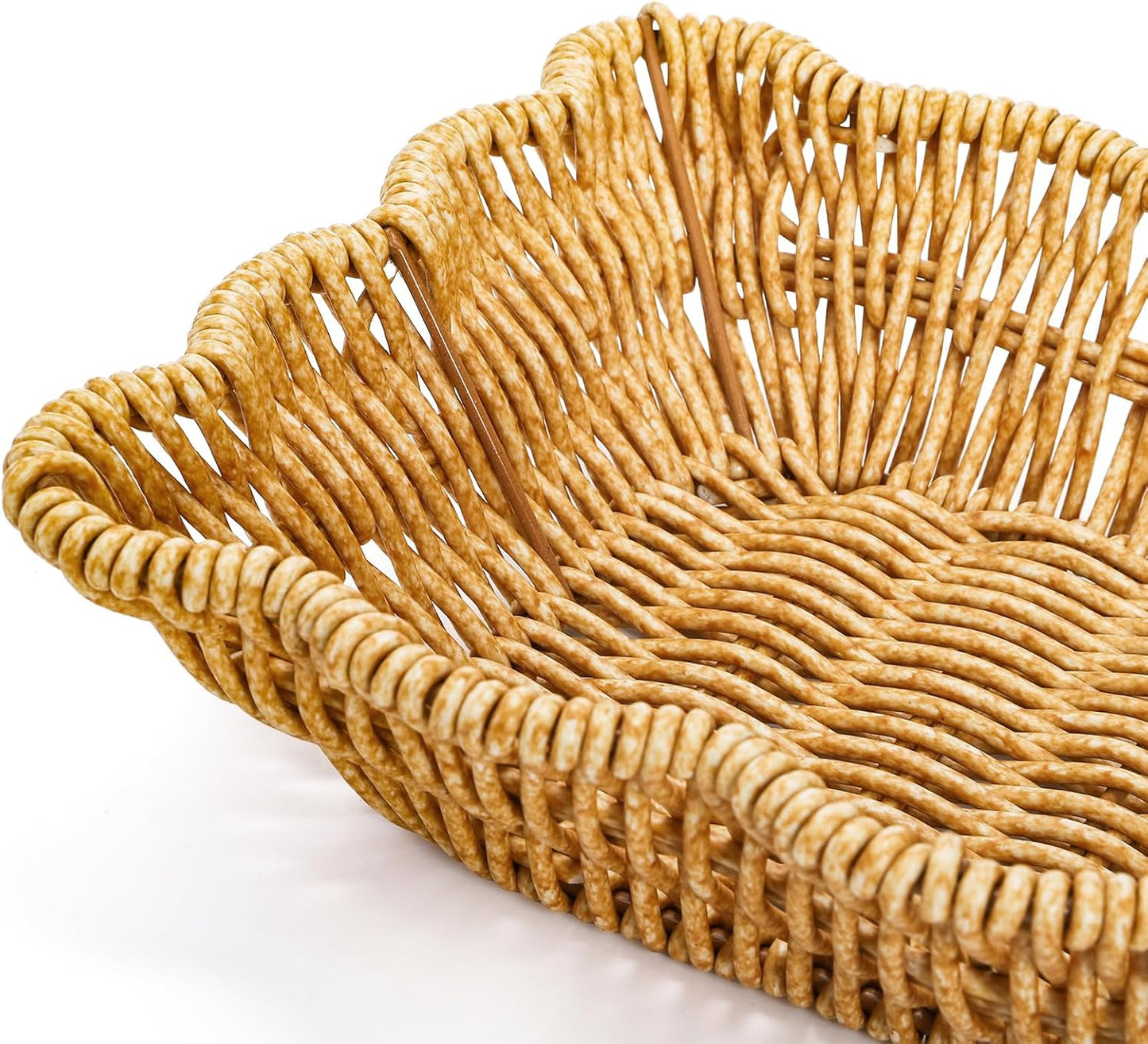 Poly Wicker Bread Baskets / Set of 3