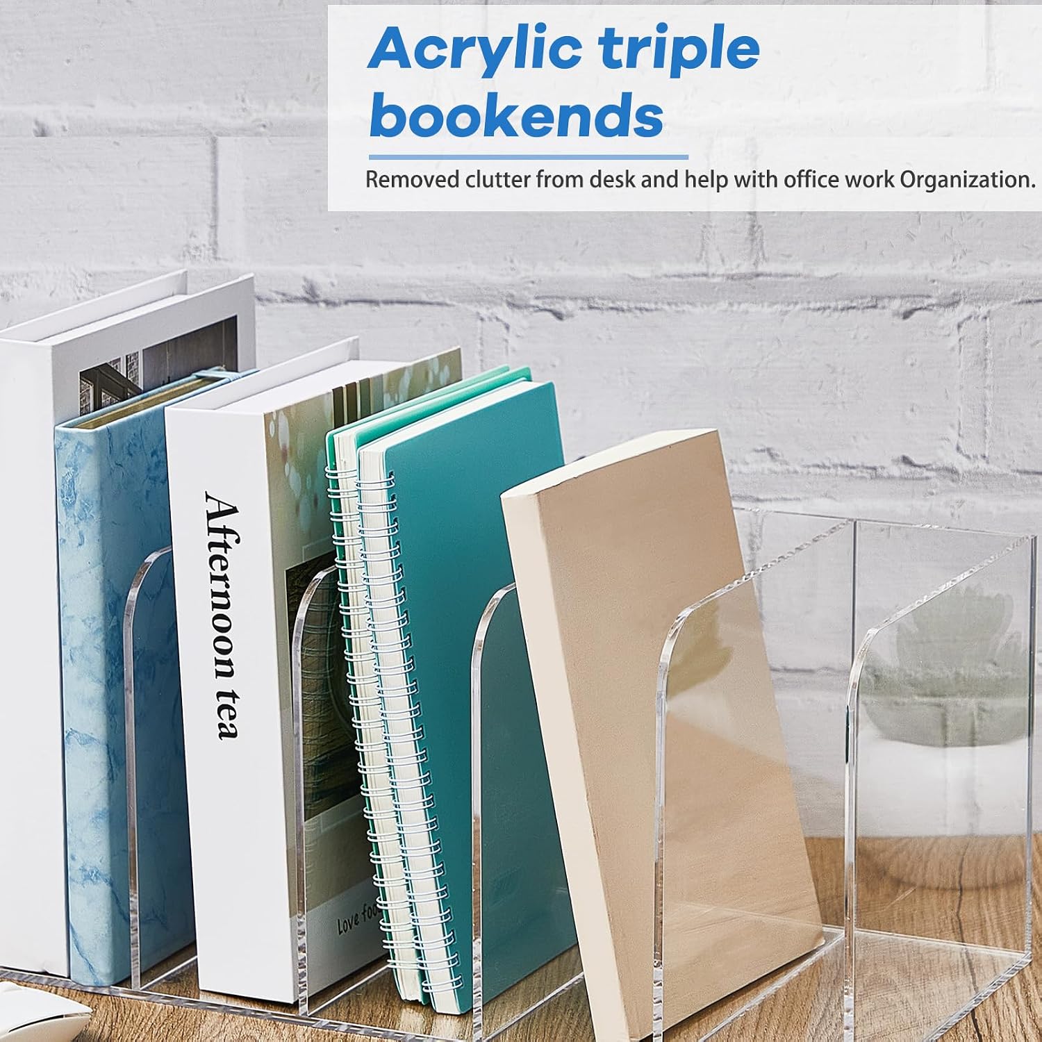 Acrylic Magazine File Holder / 14.2 x 7.2 x 6.5 / Classic / Clear