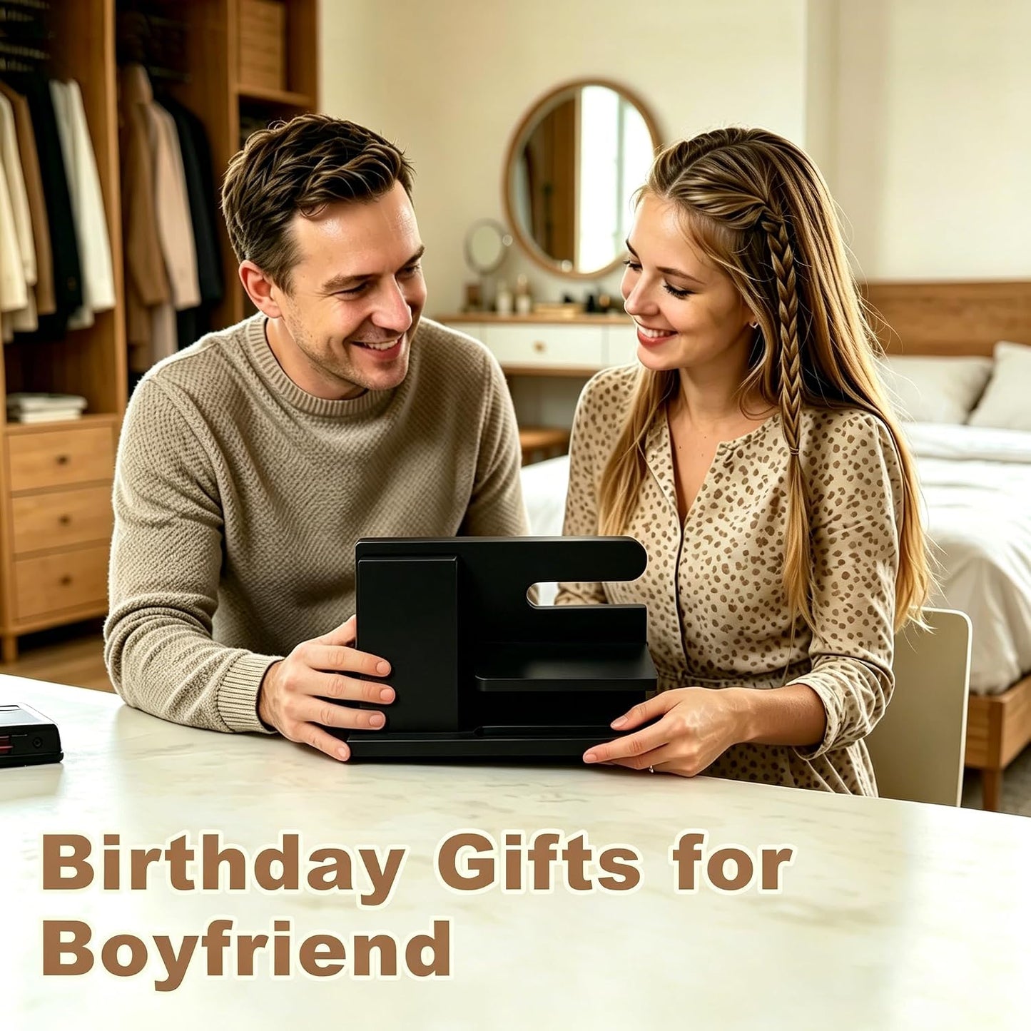 Gifts for Men Wood Phone Docking Station Birthday Gift for Men Valentines Day Gifts Father Gift for Him Boyfriend