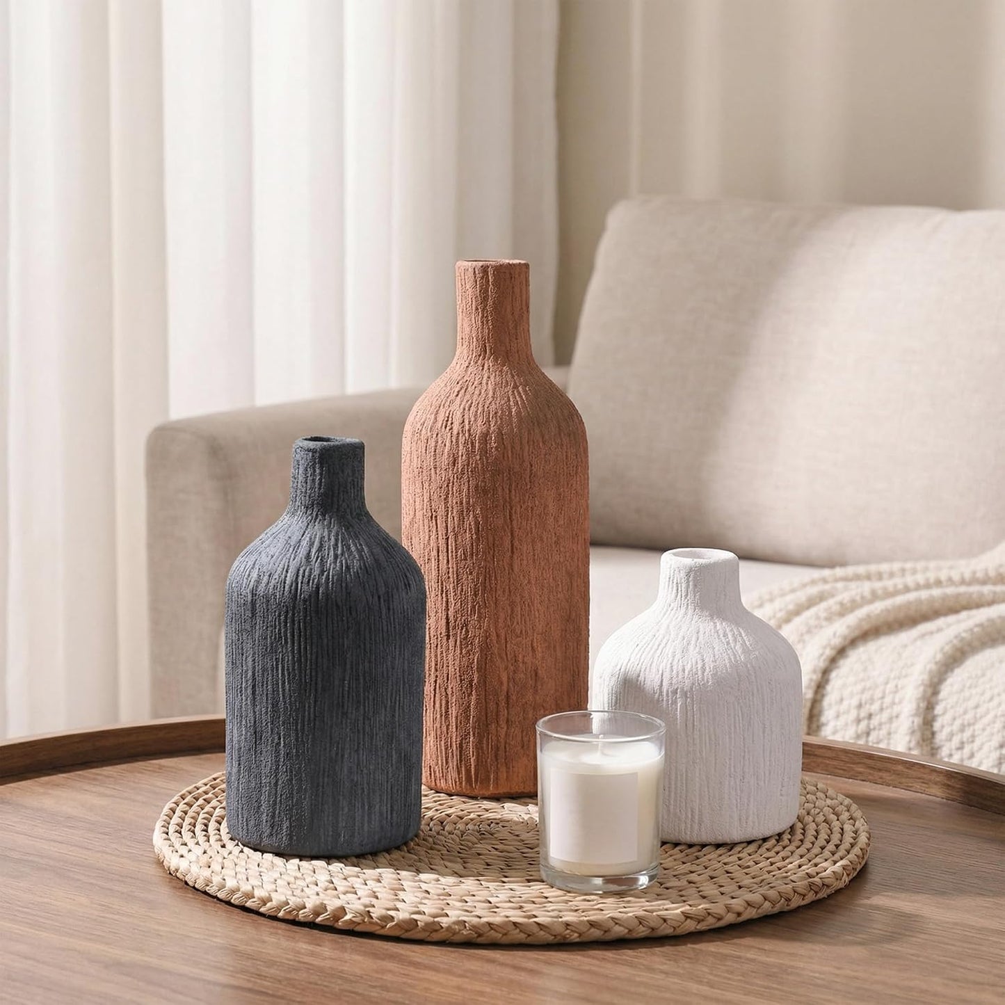 Ceramic Vase Set / G / Set of 3