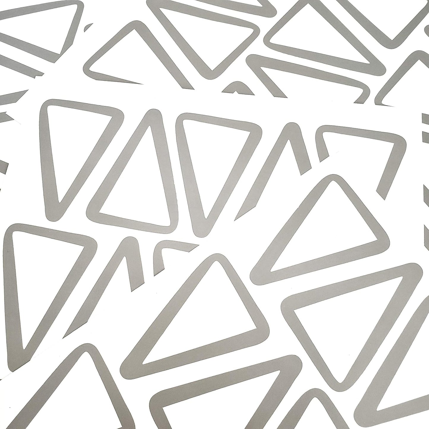Vieli Arte Transparent Triangles Hand Drawn. Wall Vinyl Sticker Decal Decor / Grey / Set of 60
