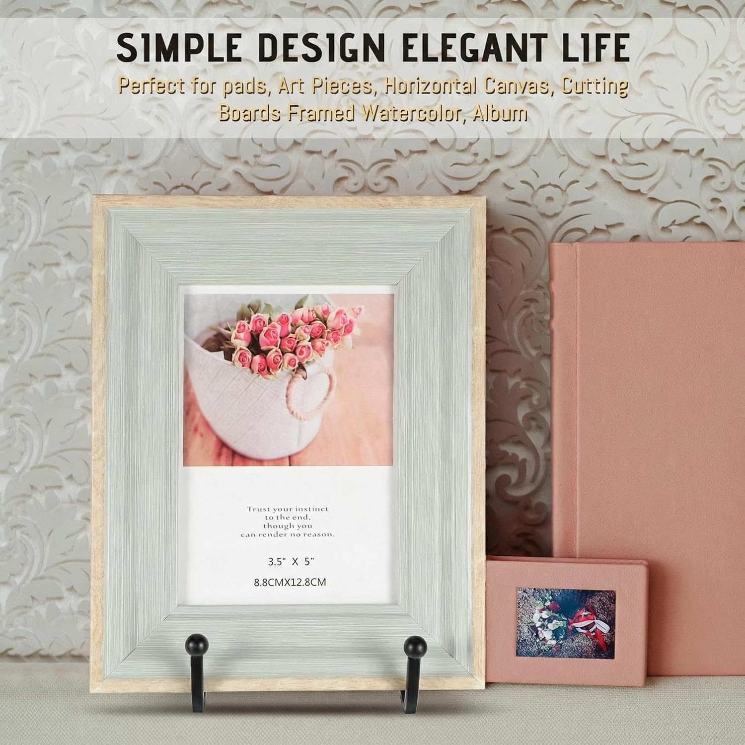 Plate Stands for Display Plate Holder Display Stands Picture Frame Stand Holder / 6 Inch / Set of 18