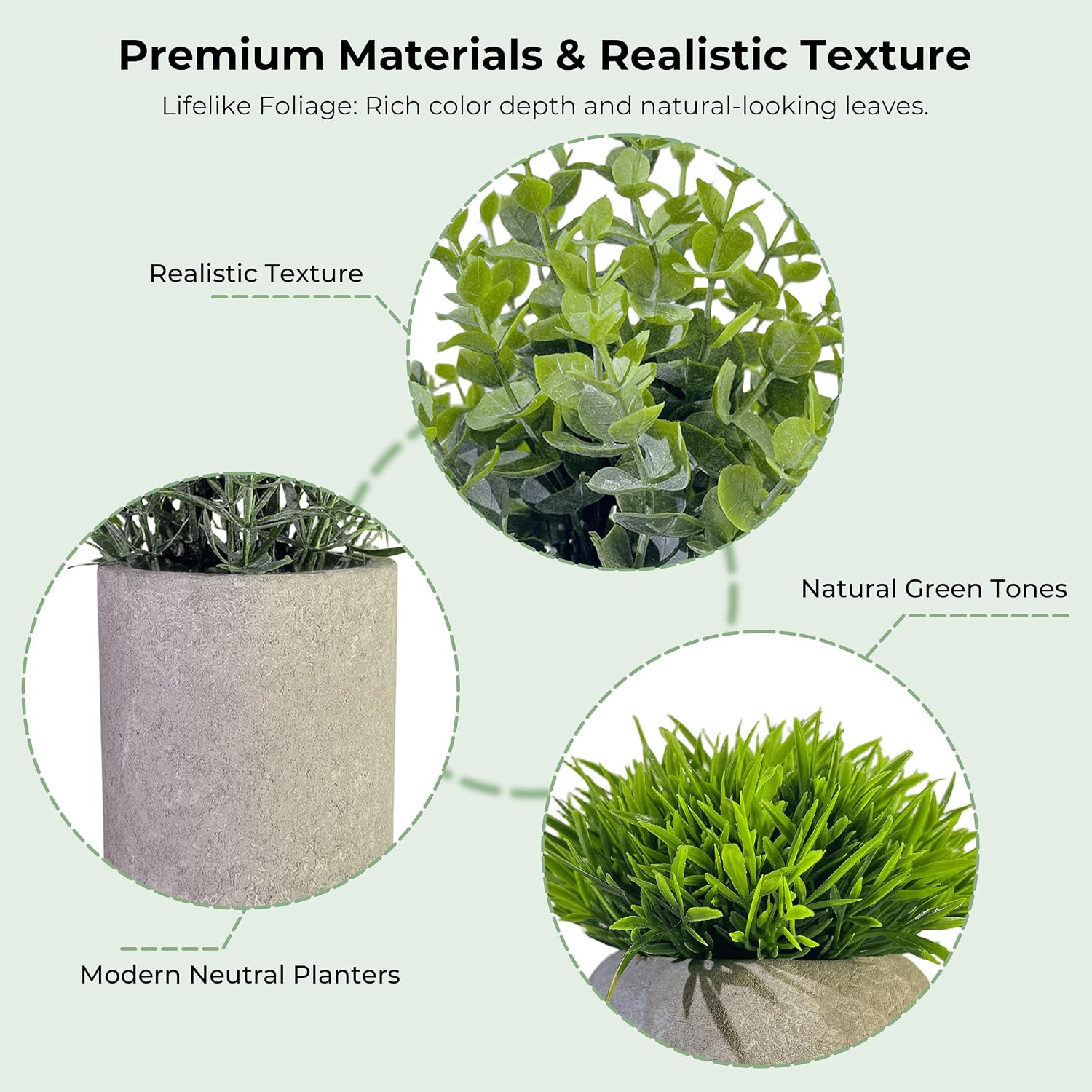 Faux Plants Indoor Small