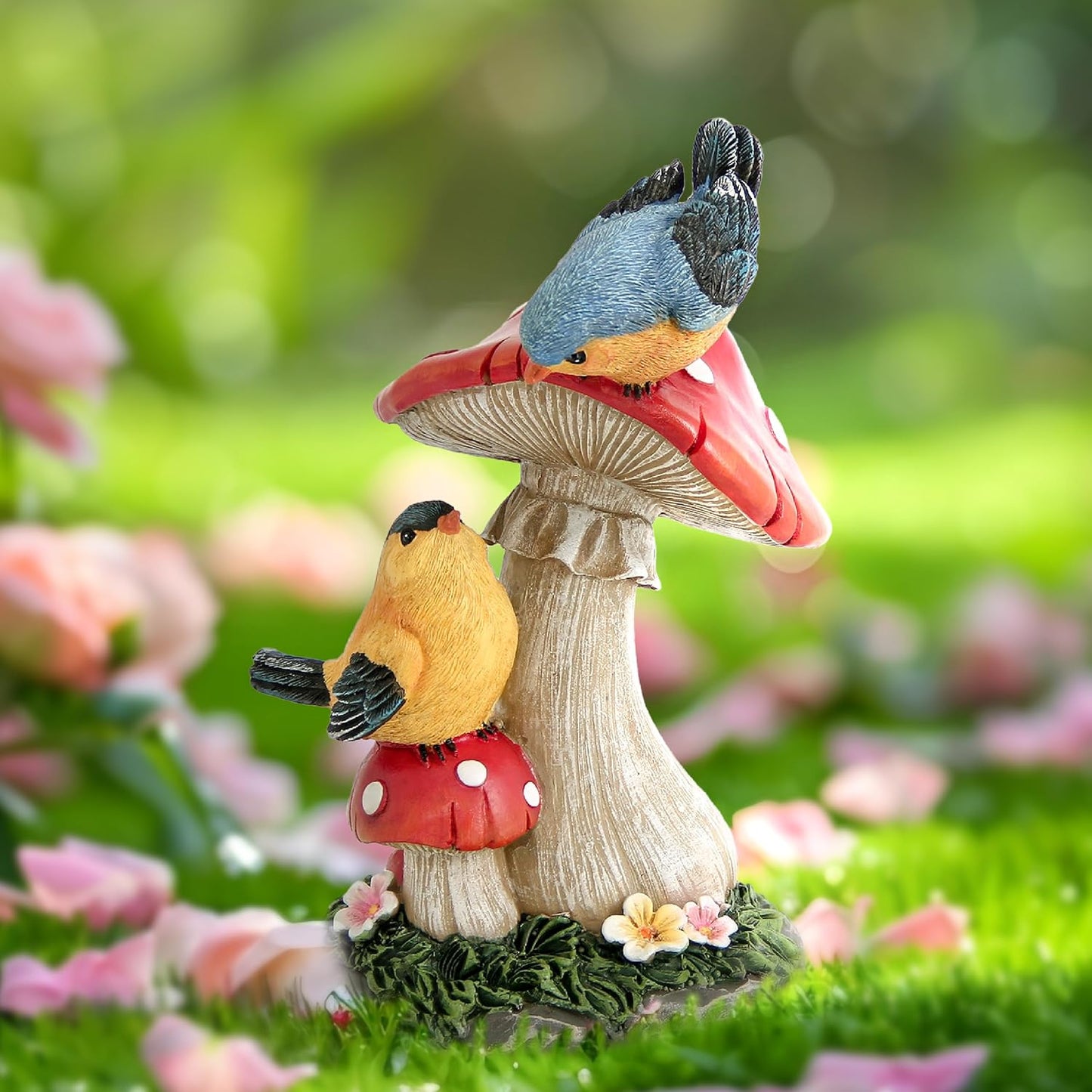 Bird Garden Statue / Red