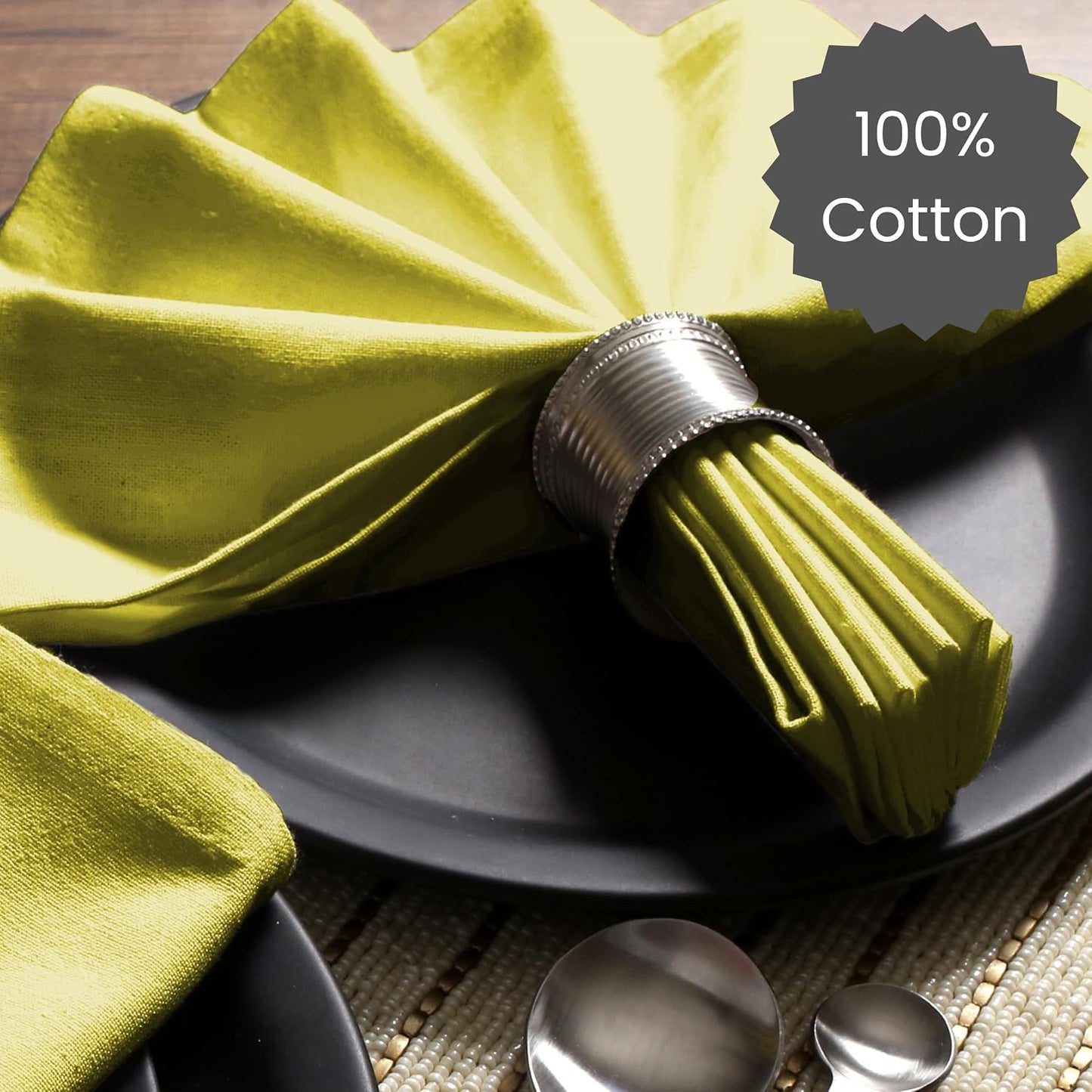 Cloth Dinner Napkins - Perfect Everyday Use Table Napkins - Soft Durable Washable - Ideal for Party Wedding Christmas