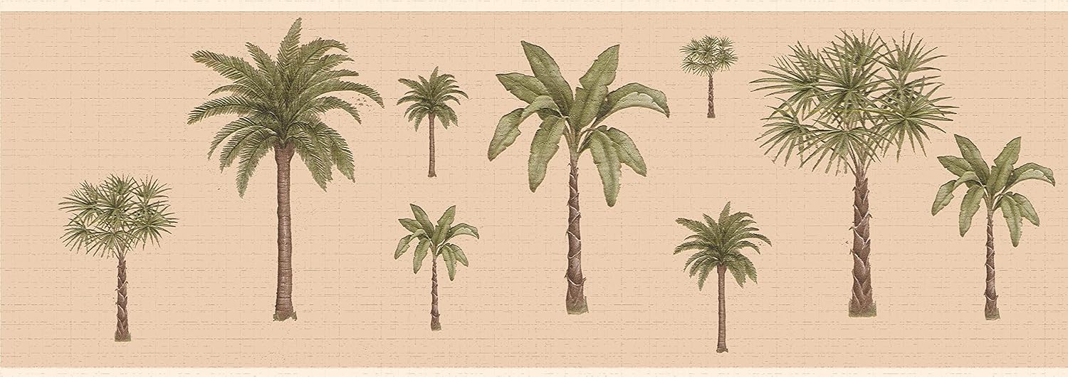 Wallpaper Border Peel and Stick DDAZBD9325 / Green / 15 ft