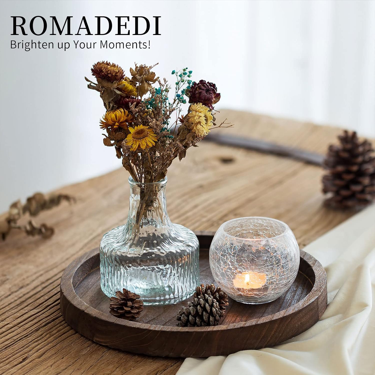 Small Rustic Trays / Rustic-round