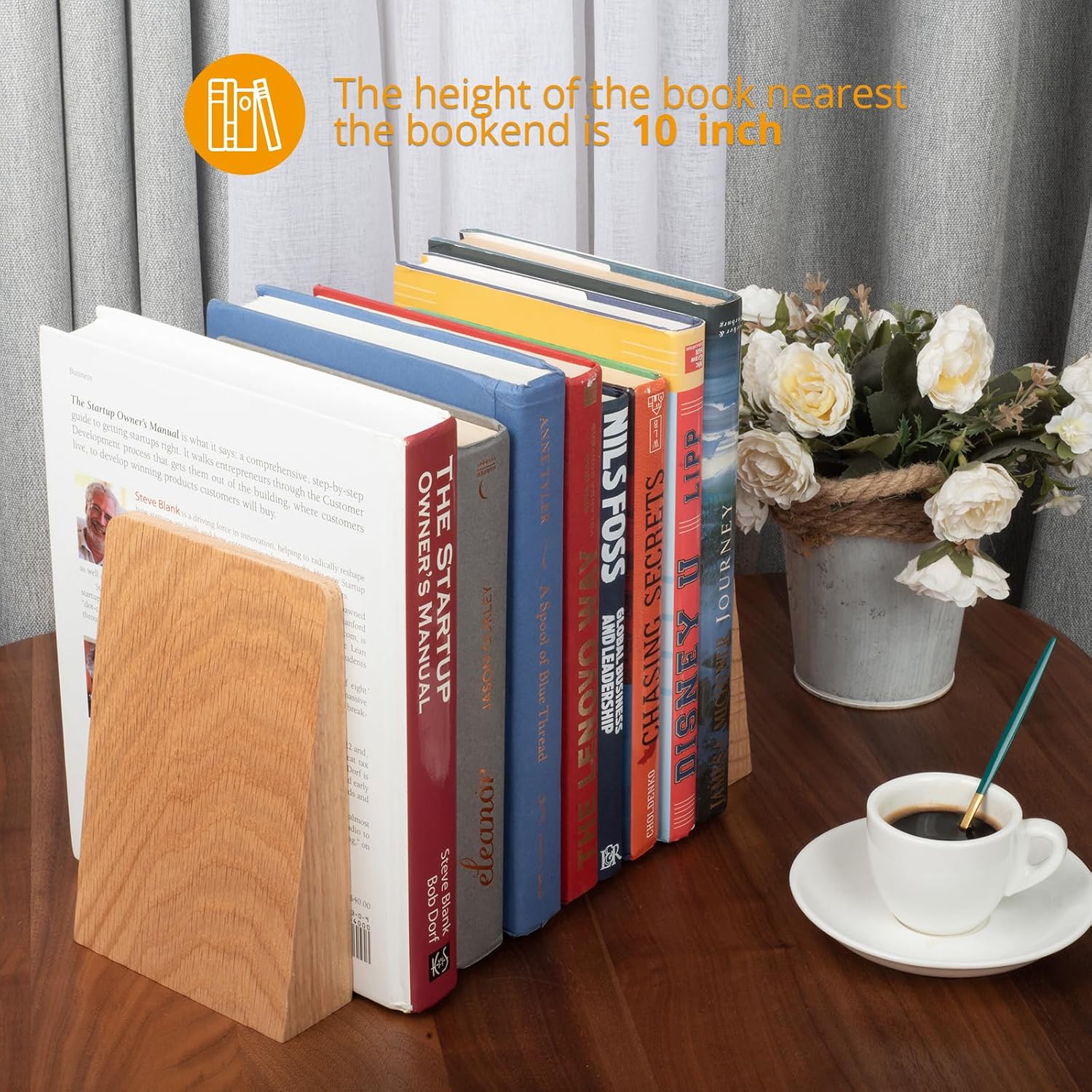 Red Oak Book Ends Heavy Duty Handmade Book Ends / Large Red Oak Wood