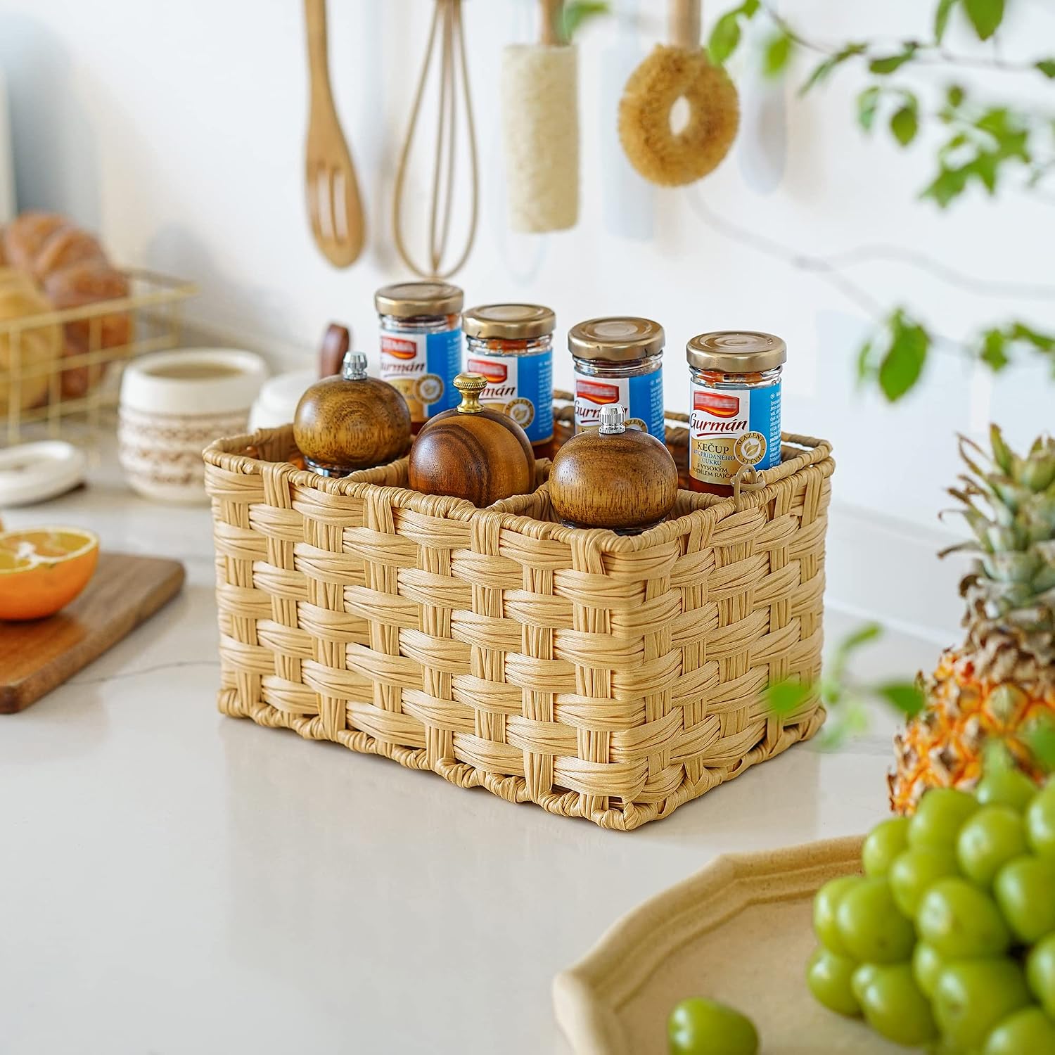 Utensils Holder Buffet Caddy / Nature