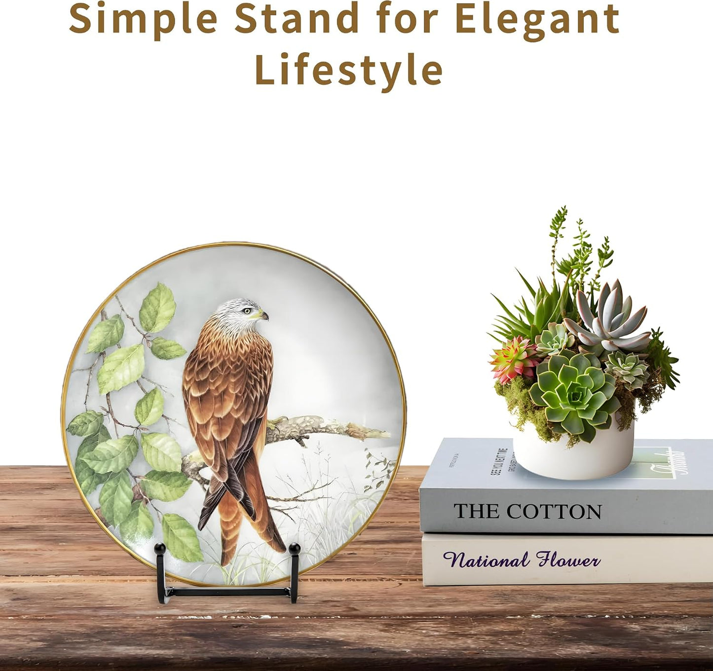 12 Pack 6"Plate Stands for Display,Metal Plate Holders Display Stands Can Be Used for Picture Stands,Book Stands for