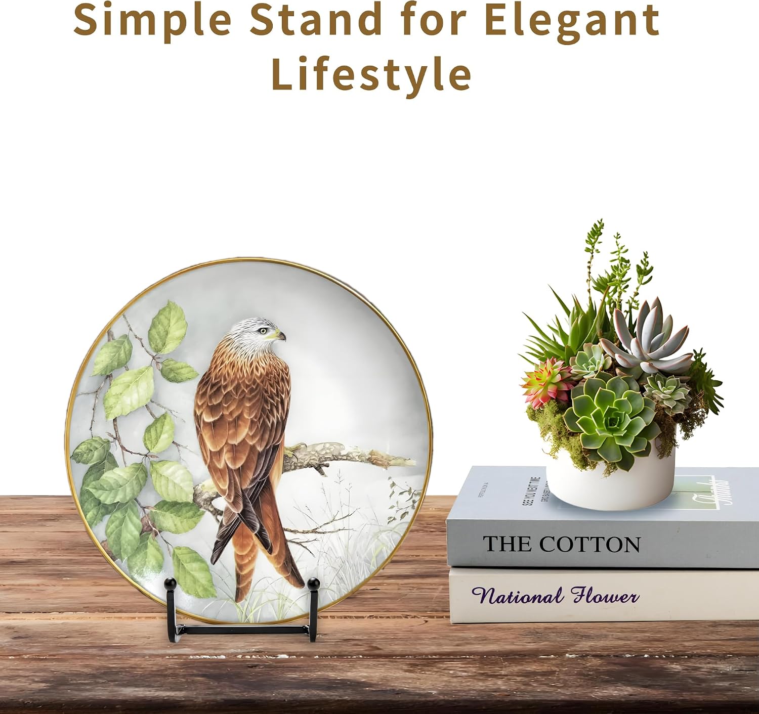 12 Pack 6"Plate Stands for Display,Metal Plate Holders Display Stands Can Be Used for Picture Stands,Book Stands for