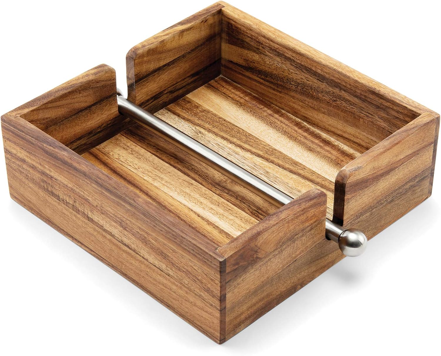 28982 Acacia Wood Napkin Holder / Brown