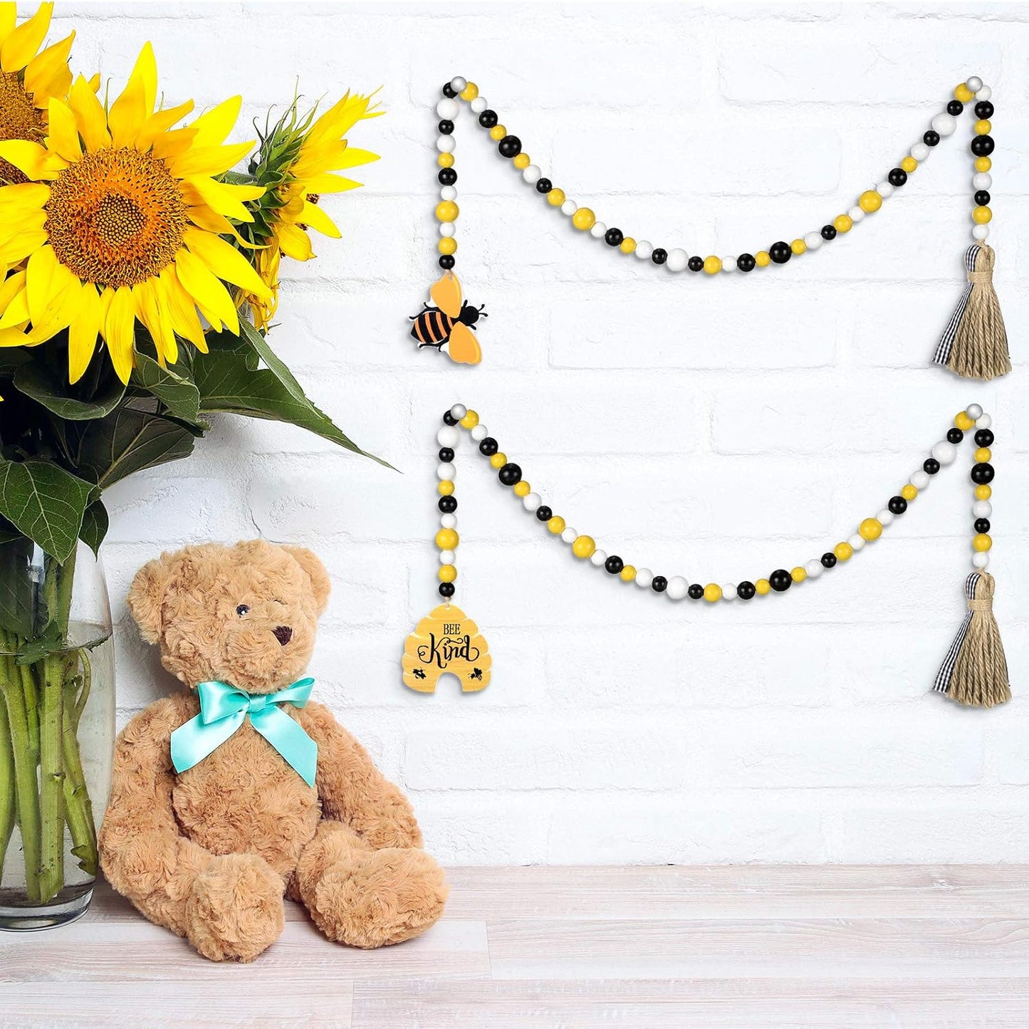 Honey Bee Baby Shower Decoration Bee Garland / Set of 2