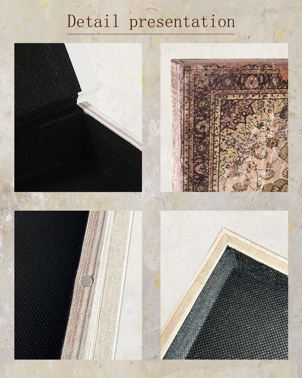 Vintage Faux Book Boxes / 1 x Persian Rug
