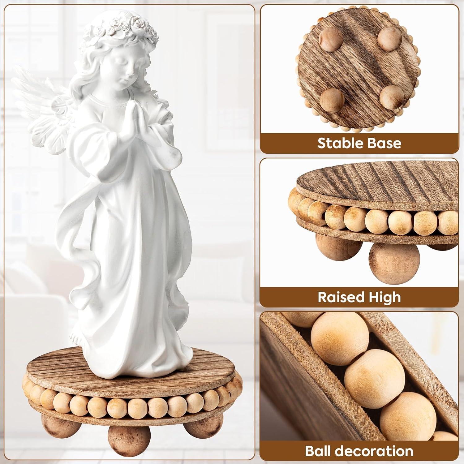 Wooden Farmhouse Coasters / Set of 2