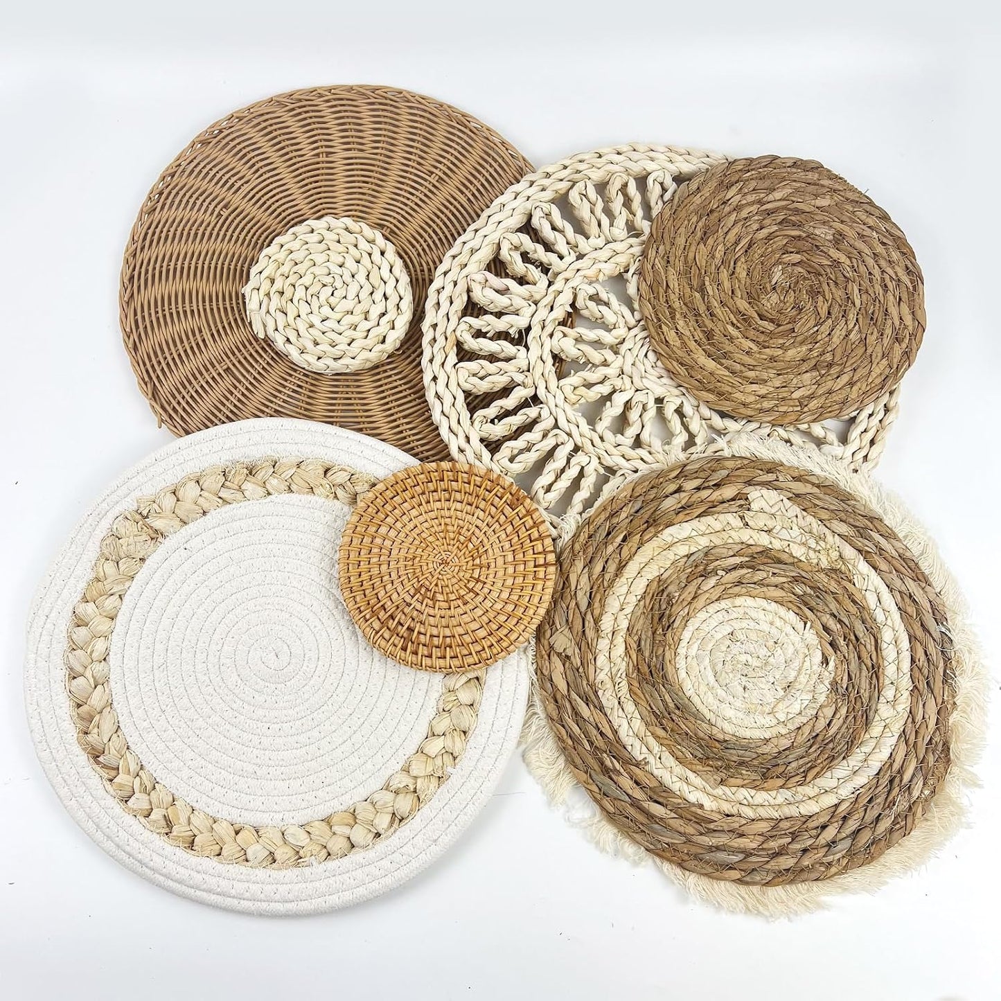 Boho Wall Baskets / Set of 7