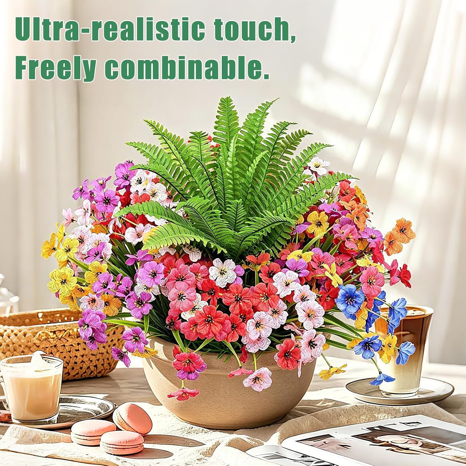 Artificial Flowers / UV Resistant fake Plants Flowers Bundles
