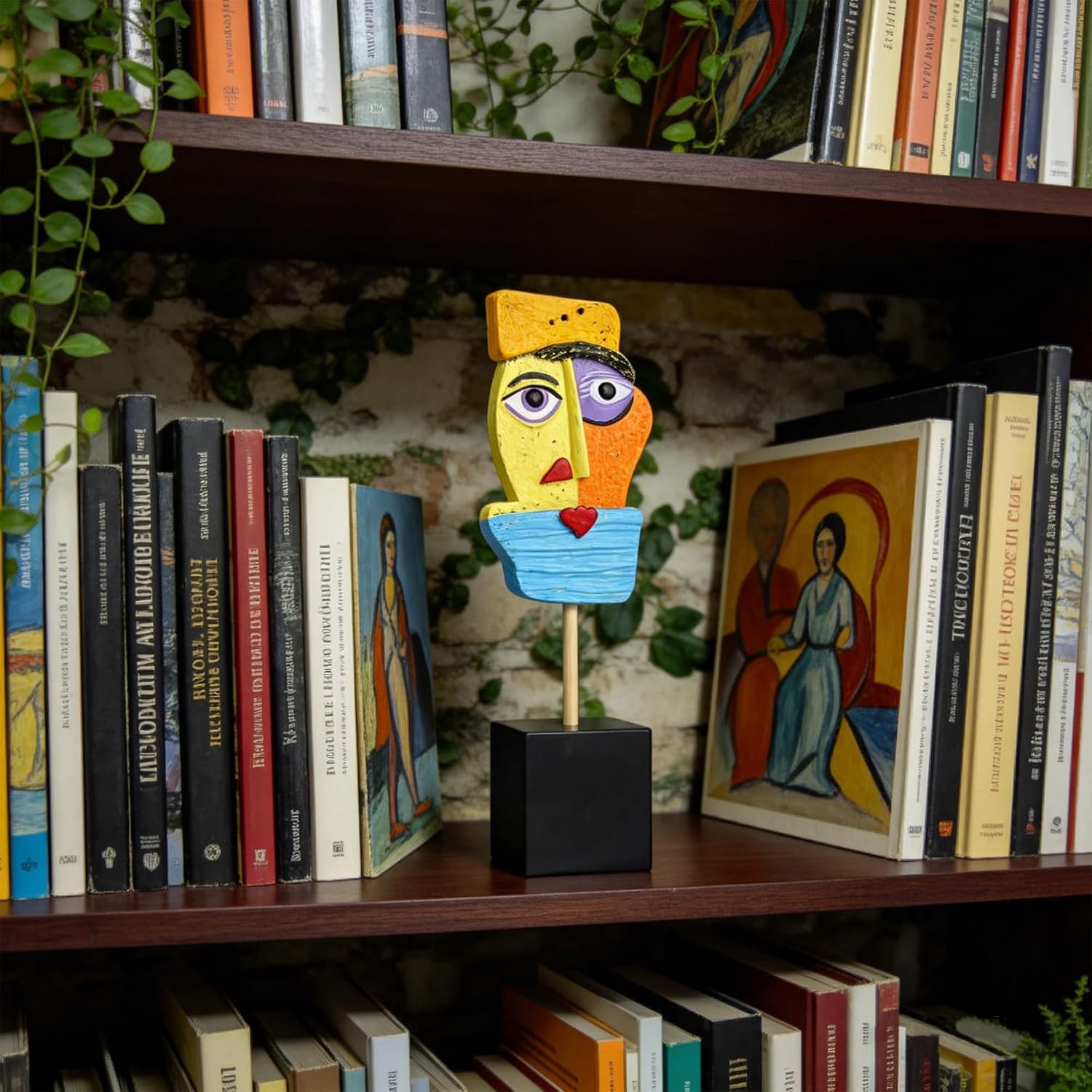 Handcrafted Statues Resin Abstract Sculpture / Yellow