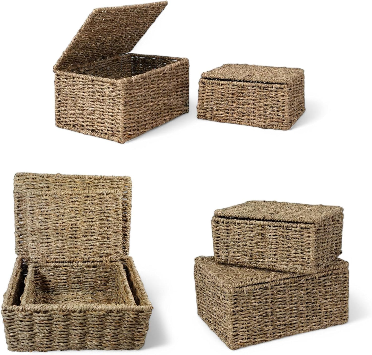 Seagrass Strorage Basket / Woven Gift Basket and Hamper
