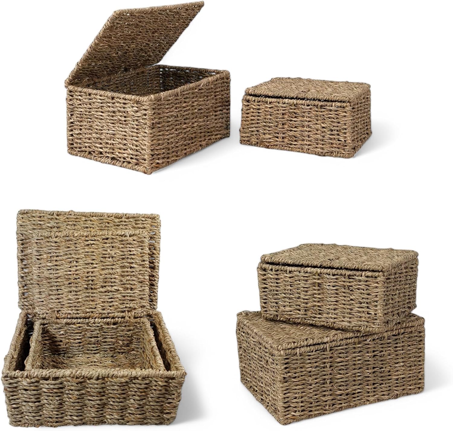 Seagrass Strorage Basket / Woven Gift Basket and Hamper