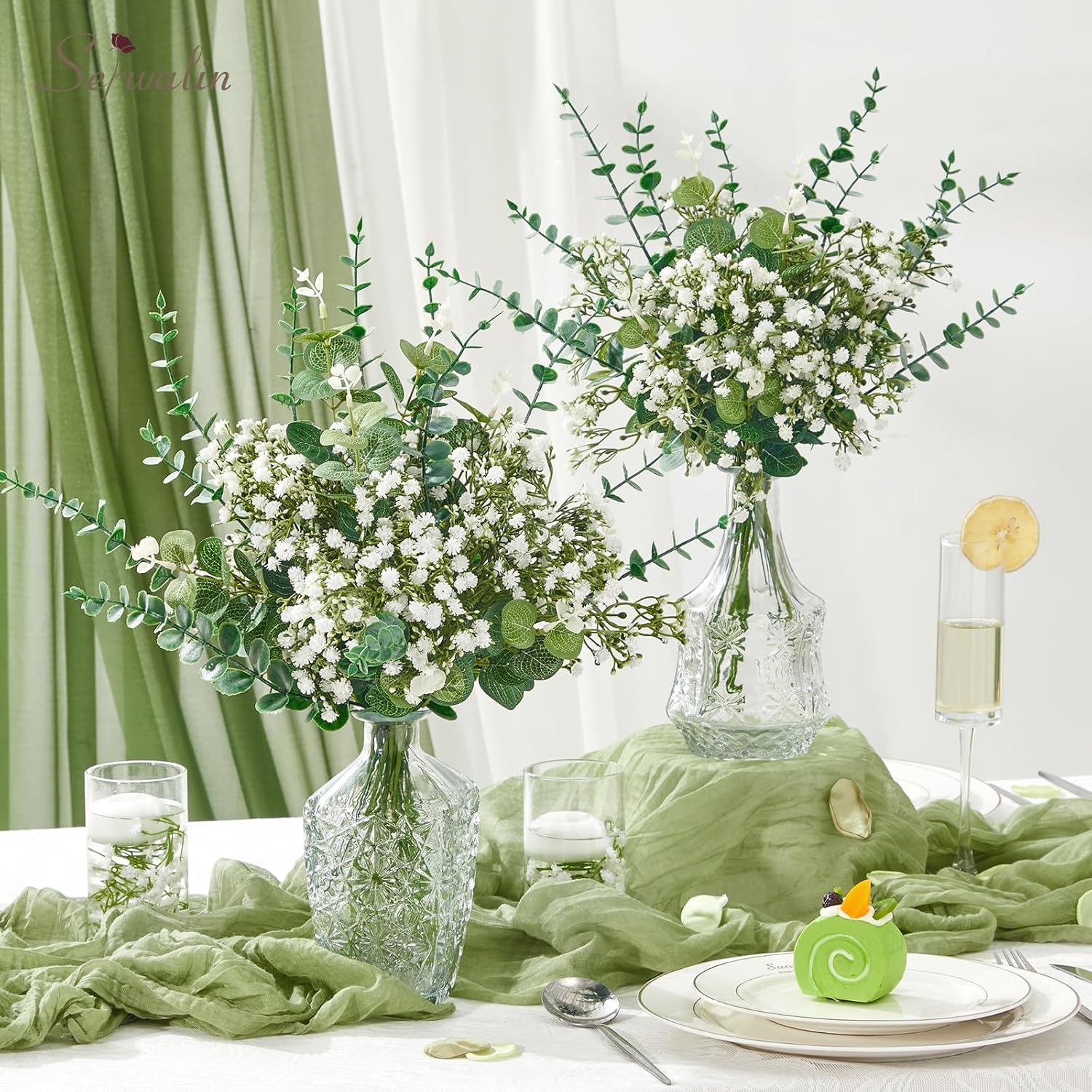 Babys Breath Artificial Flowers Bulk / Set of 100