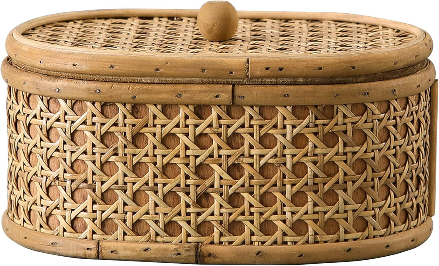 Hand-Woven Display Boxes for Organizing Jewelry / Classic Brown