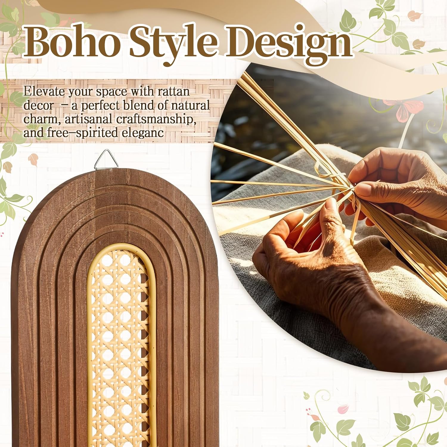 Boho Floating Shelves / 14.5 x 11.8 / Set of 2