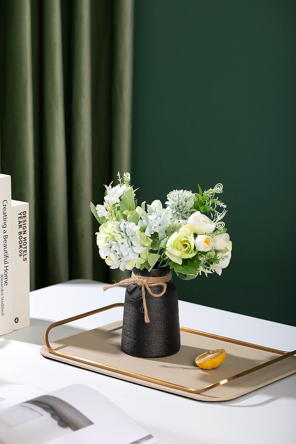 Ceramic Vase / Small Flower Vase / Black