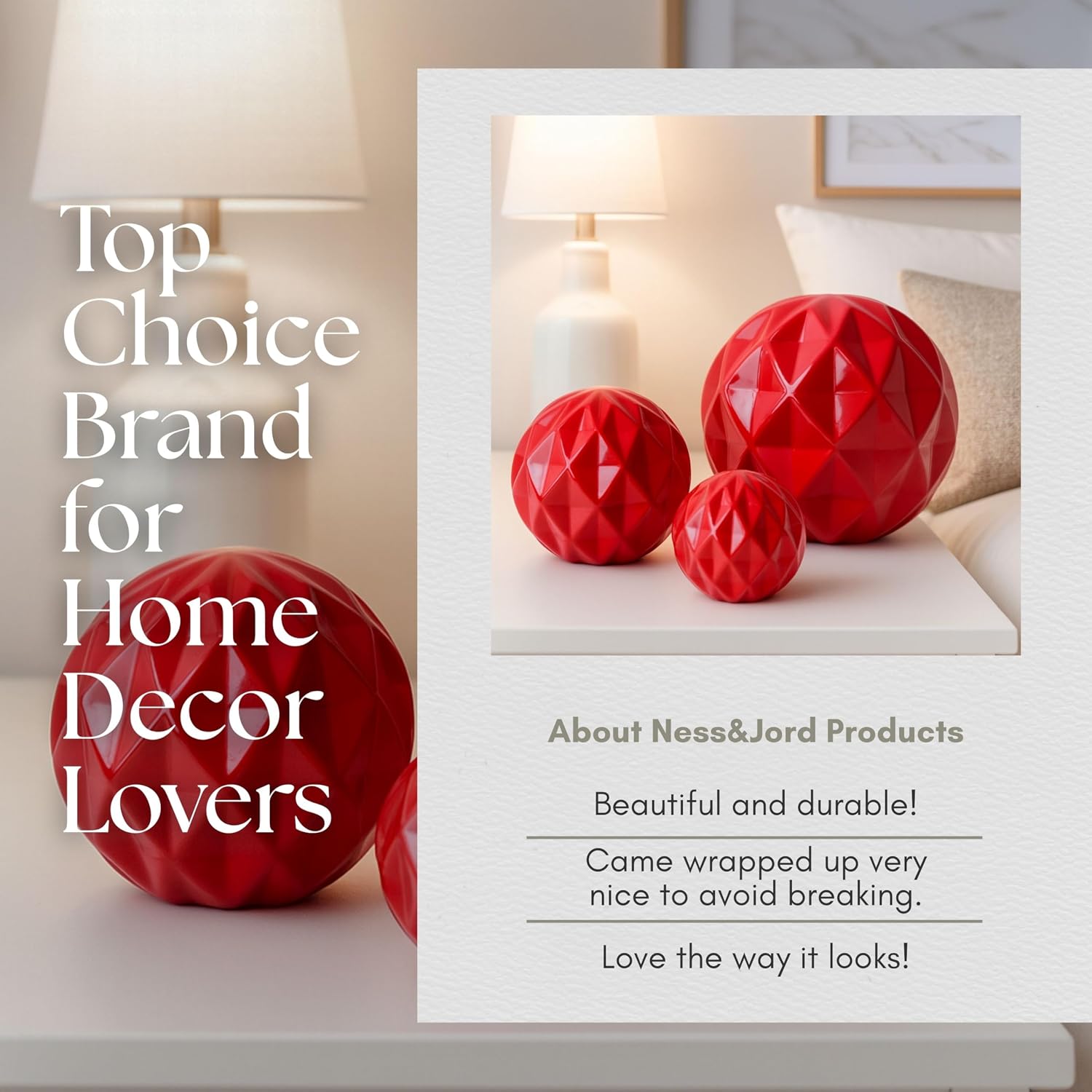 Modern Home Decor / Set of 3
