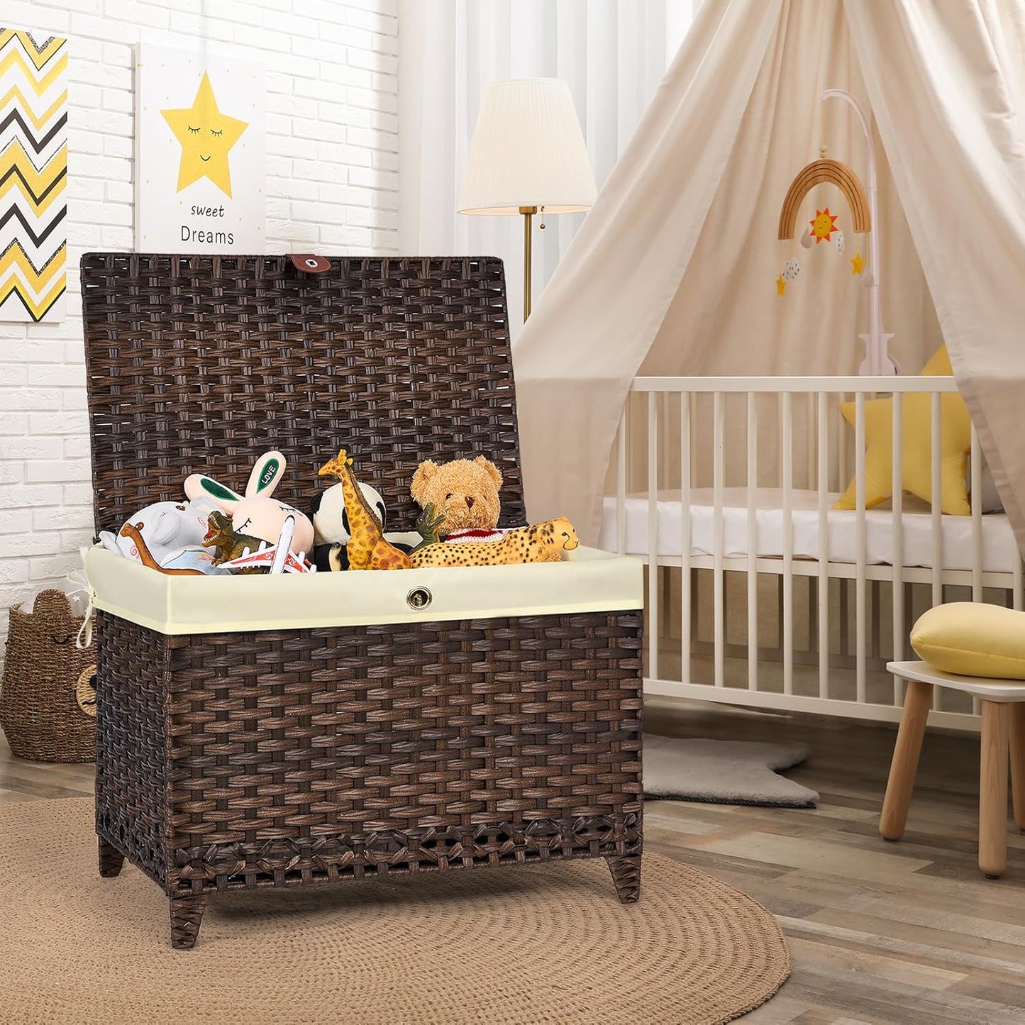 Rattan Shelf Basket / 200L / Brown