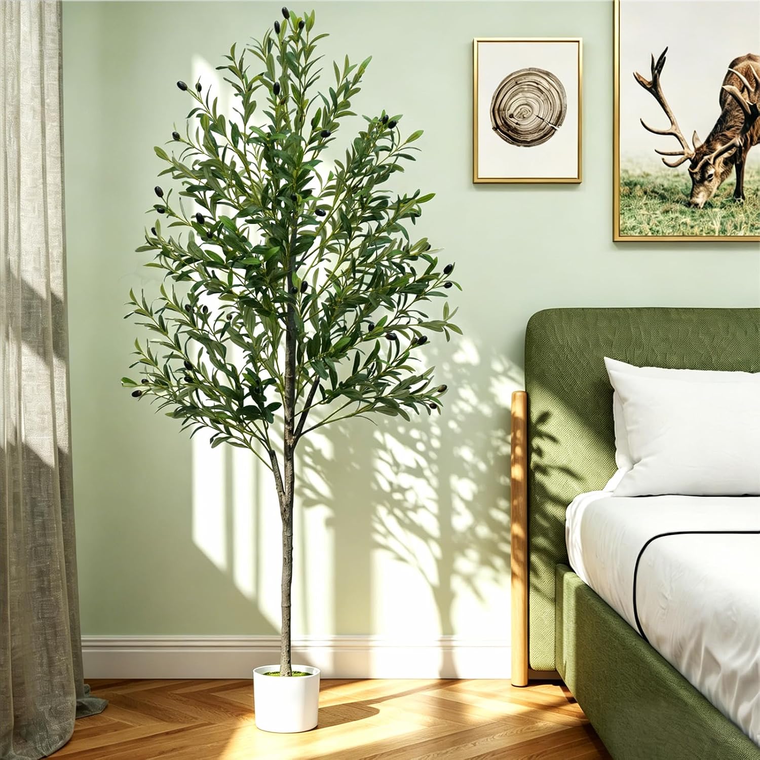 Artificial Plants Indoor / 6FT / Natural / 6 Inch