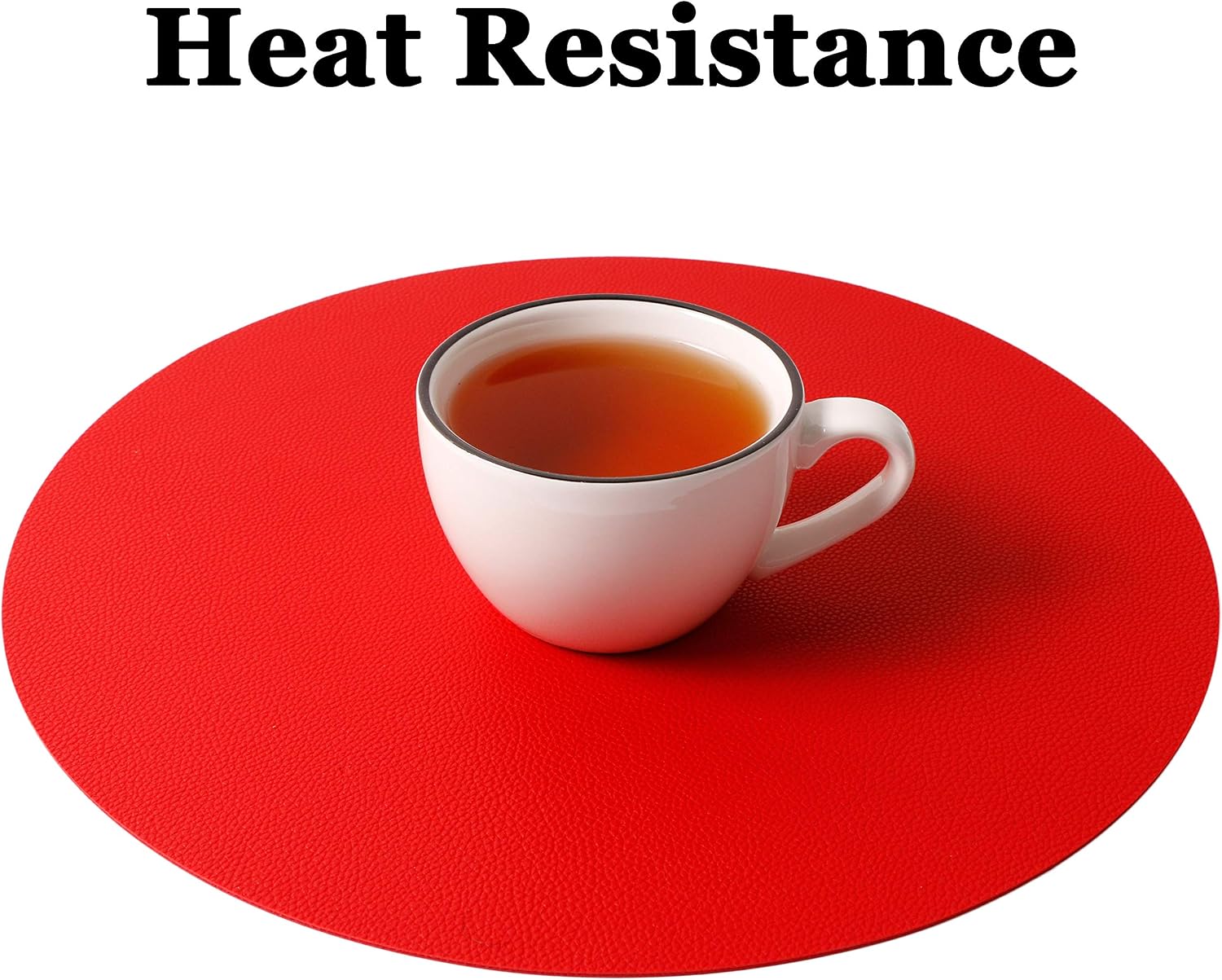 Wipeable Placemats and Coasters Leather Table Mats Waterproof Heat-Resistant Easy to Clean for Dining Table Set Kitchen