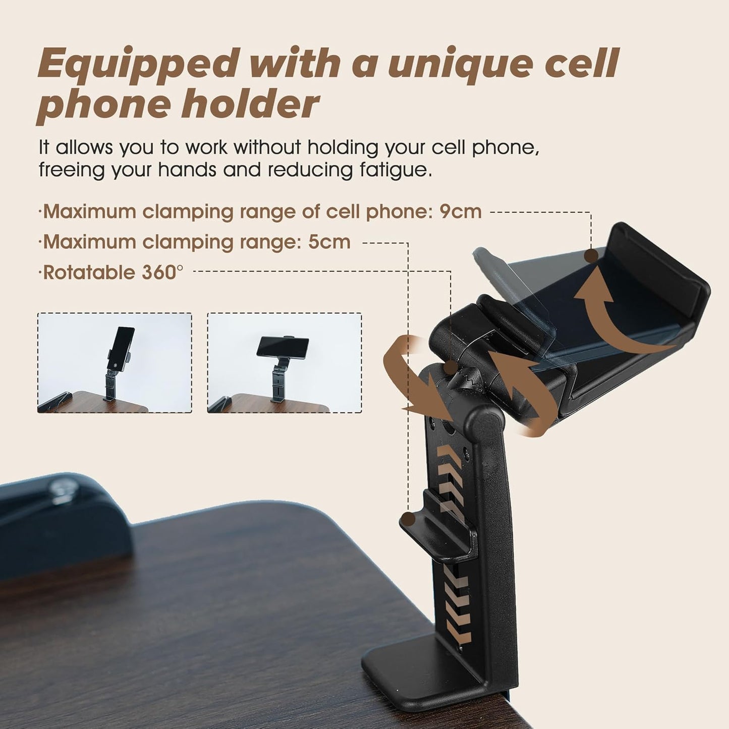 2 in 1 Adjustable Music Stand for Sheet Music, Dual Use Desktop and Floor, Book Stand with Tray & Elastic Page Clips