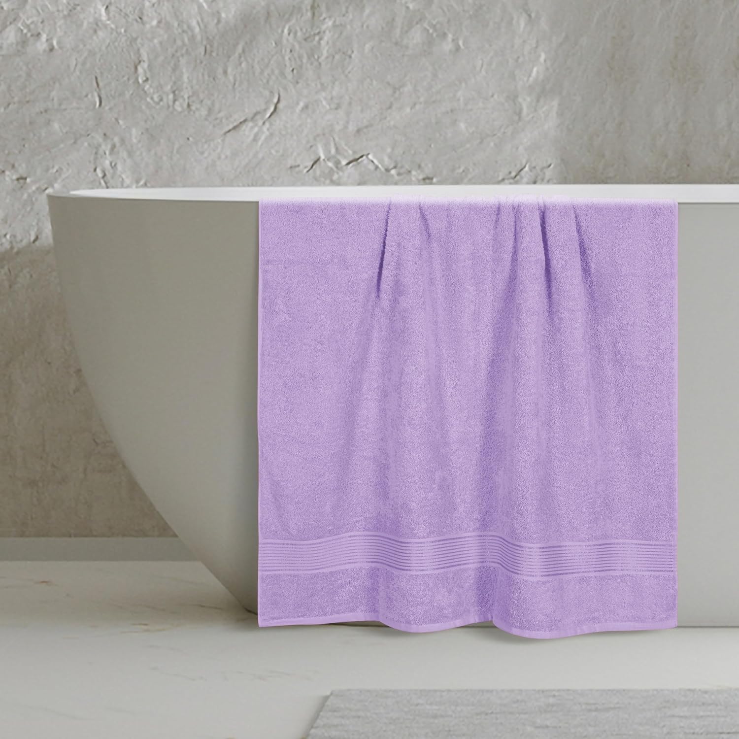 Cotton 2 Pack Oversized Bath Sheet 35x70, Large Bath Sheet, Ultra Soft, Absorbent, Compact, Eco-Friendly, Recyclable